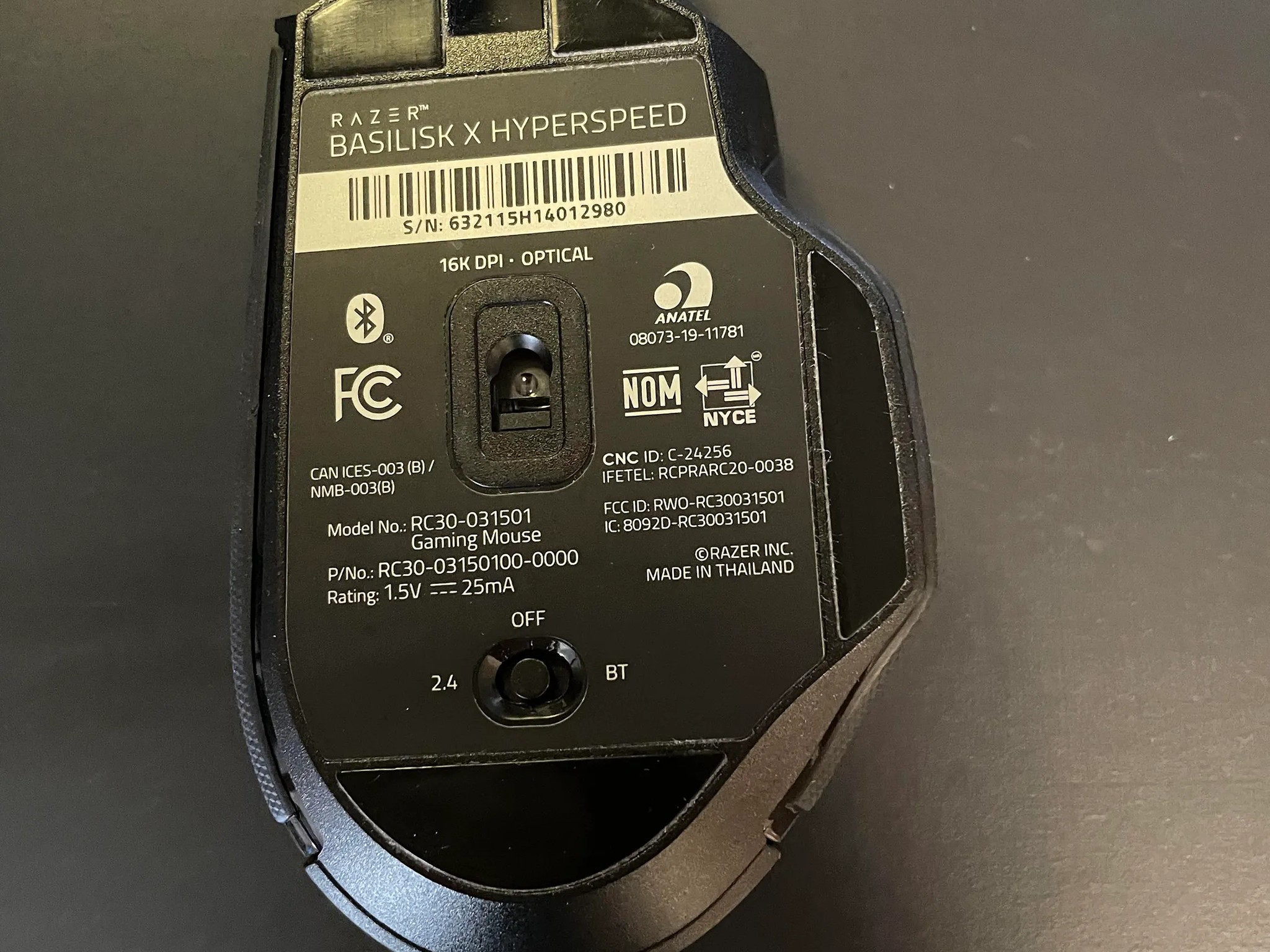 Razer Basilisk X Hyperspeed (Wireless)