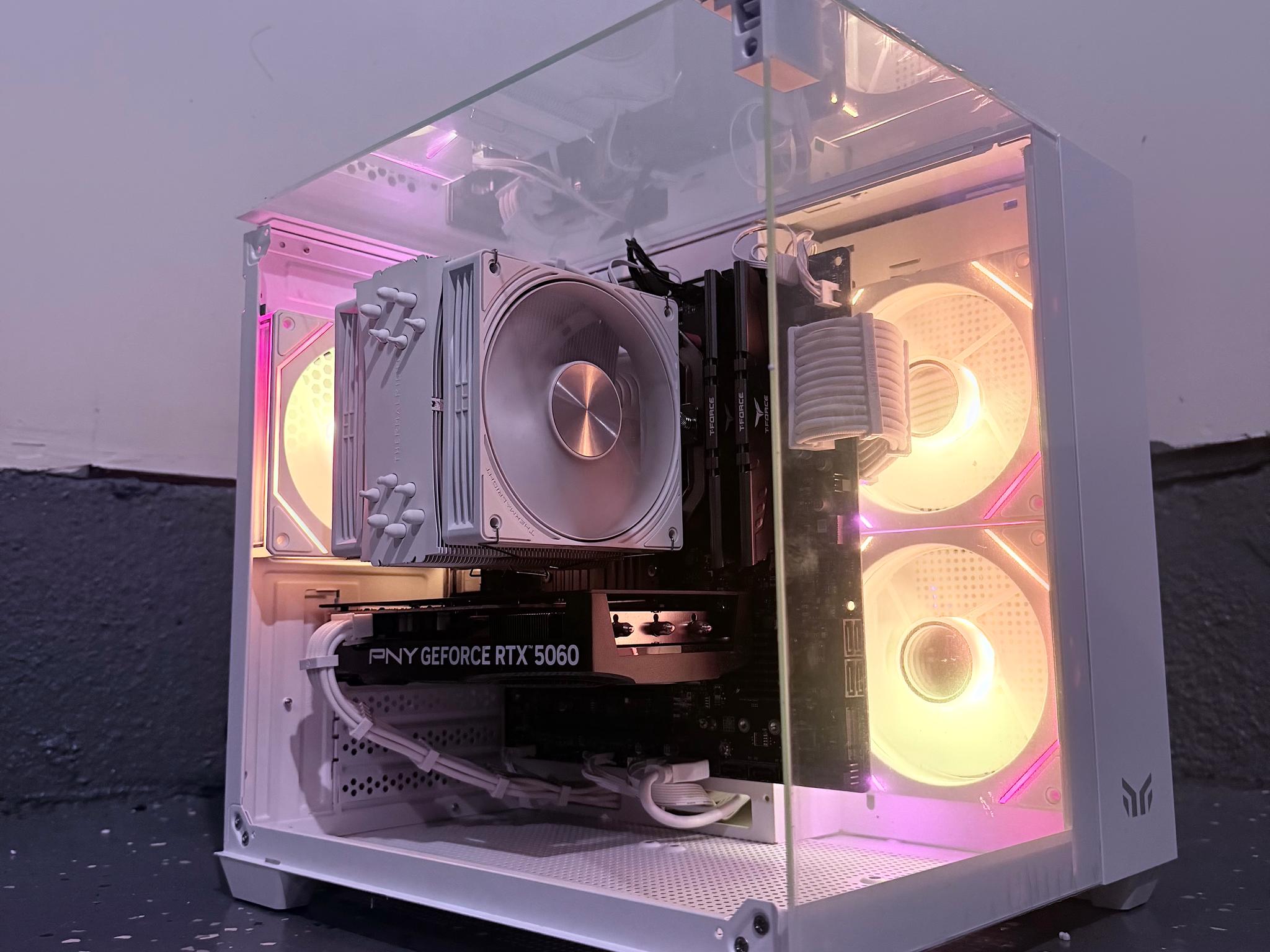🌈"Frozen Opal"⚪️| 1080p Gaming | RTX 5060 | Ryzen 5 5500 | 16GB Ram | 1TB Storage | Free Shipping