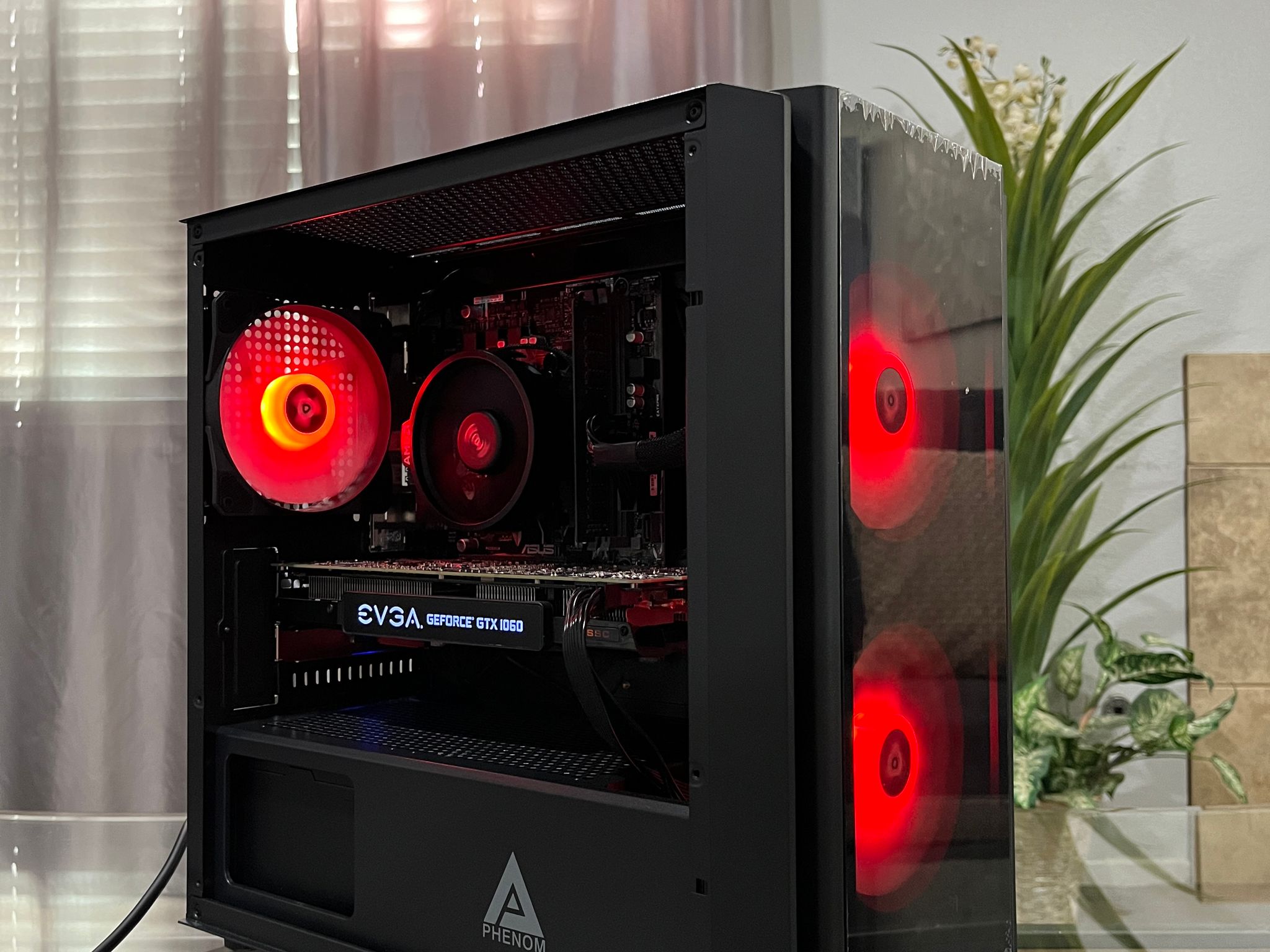 GTX 1060 6GB, Ryzen 7 1700, 8GB RAM | Black RGB Gaming Computer/Pc