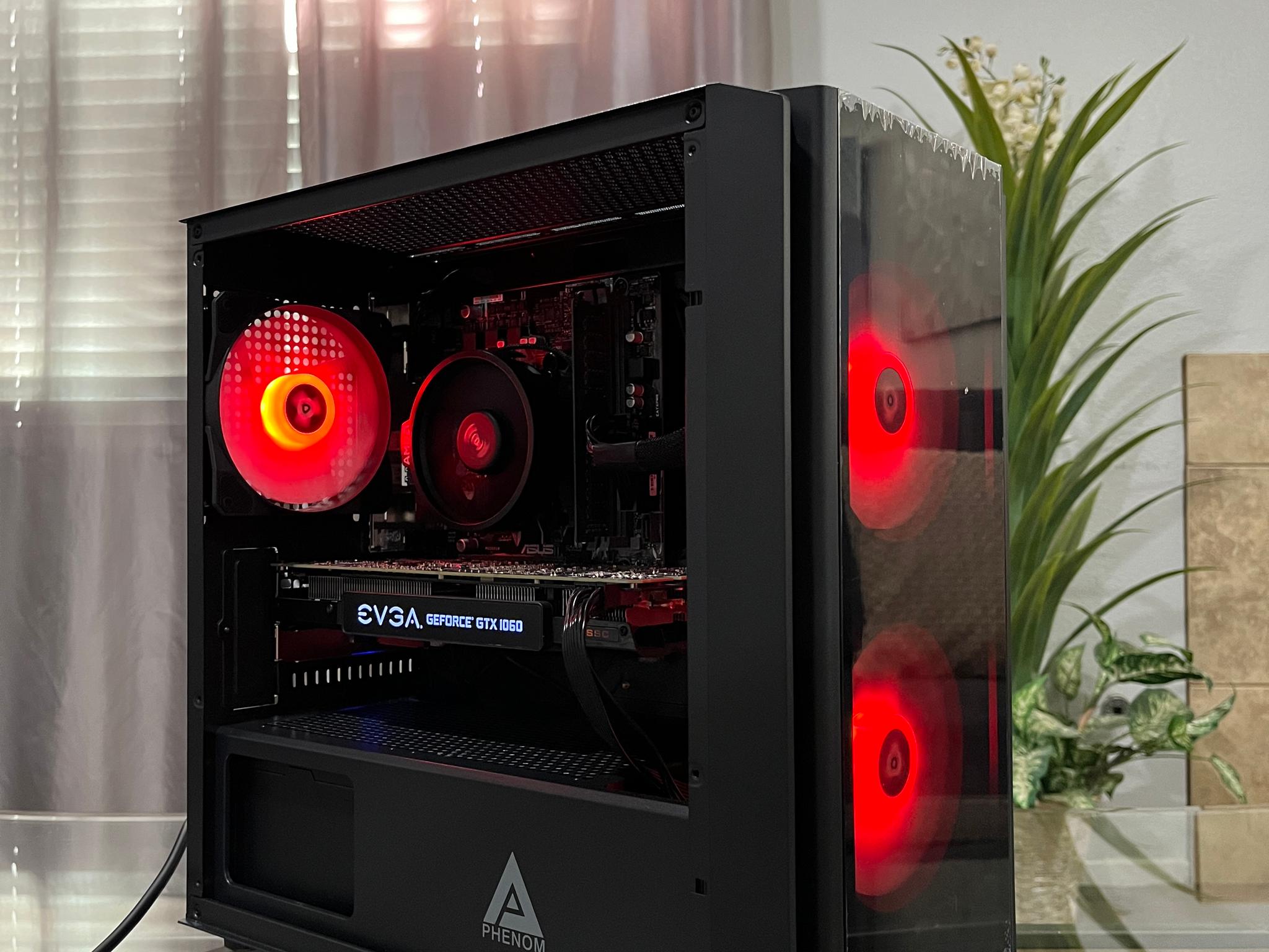 GTX 1060 6GB, Ryzen 7 1700, 8GB RAM | Black RGB Gaming Computer/Pc