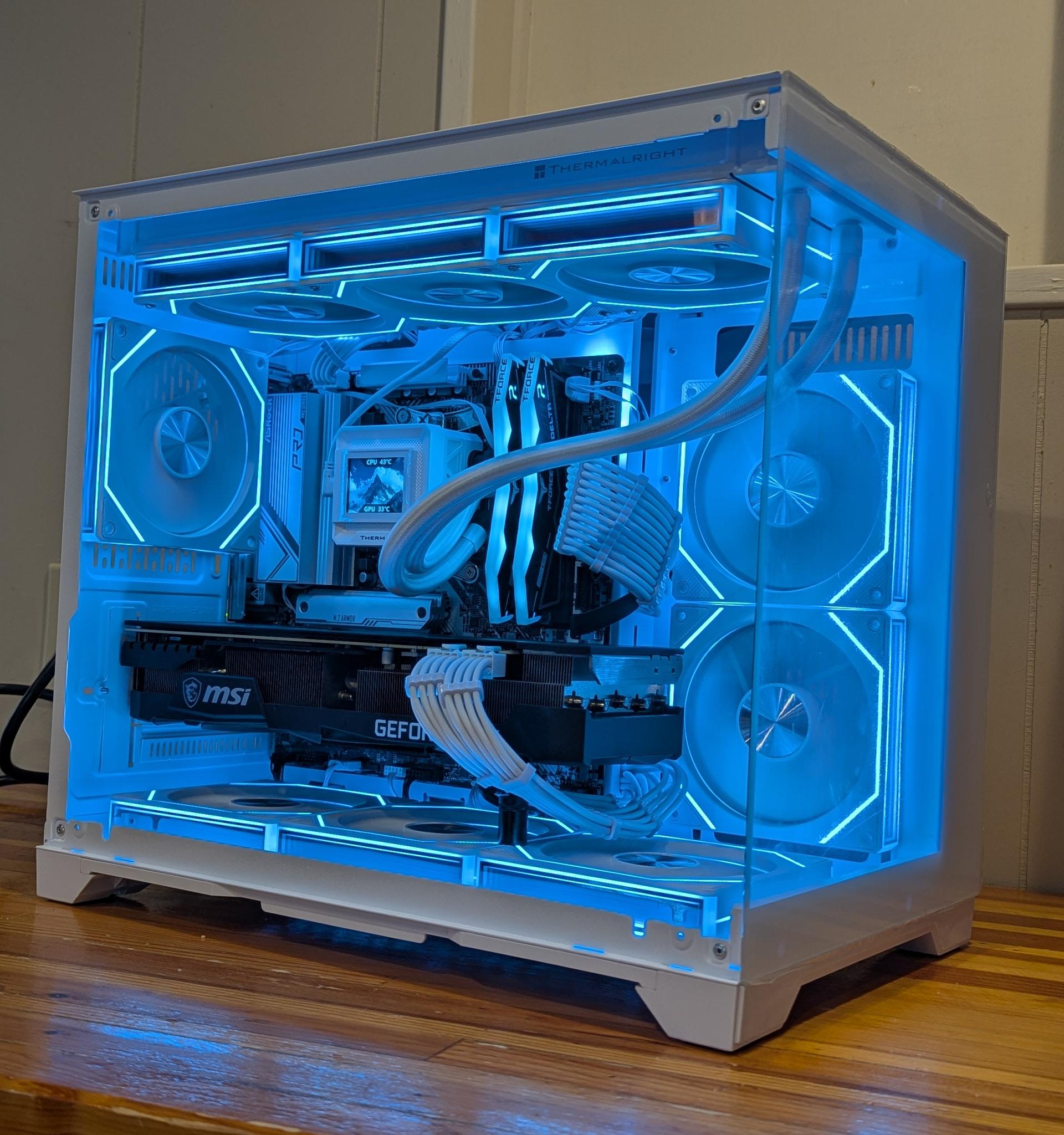 MSI RTX 3080 || AMD Ryzen 5 7500F || White 1440p Gaming PC