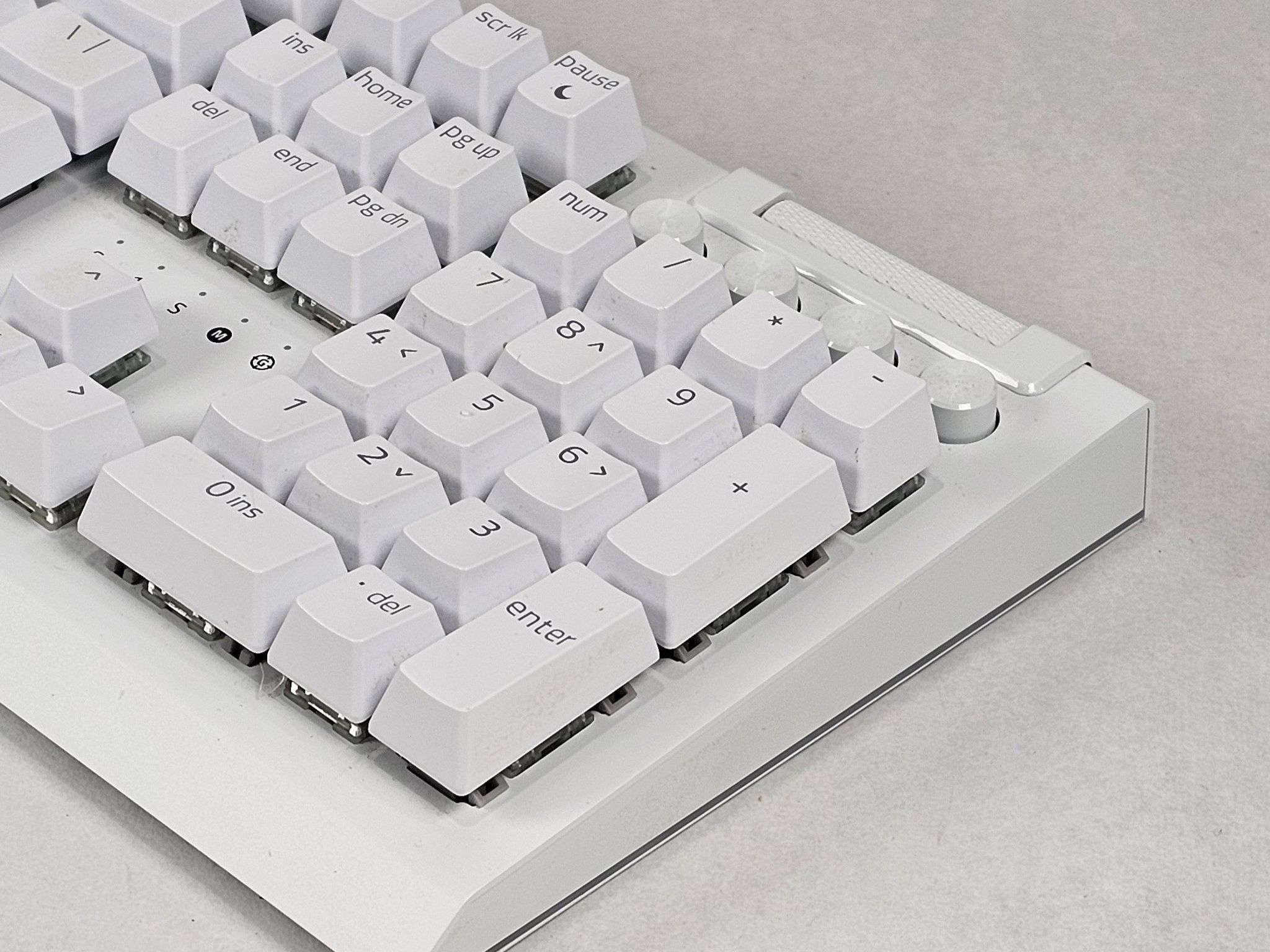 Razer BlackWidow V4 Pro White Edition Mechanical Gaming Keyboard - White Wired