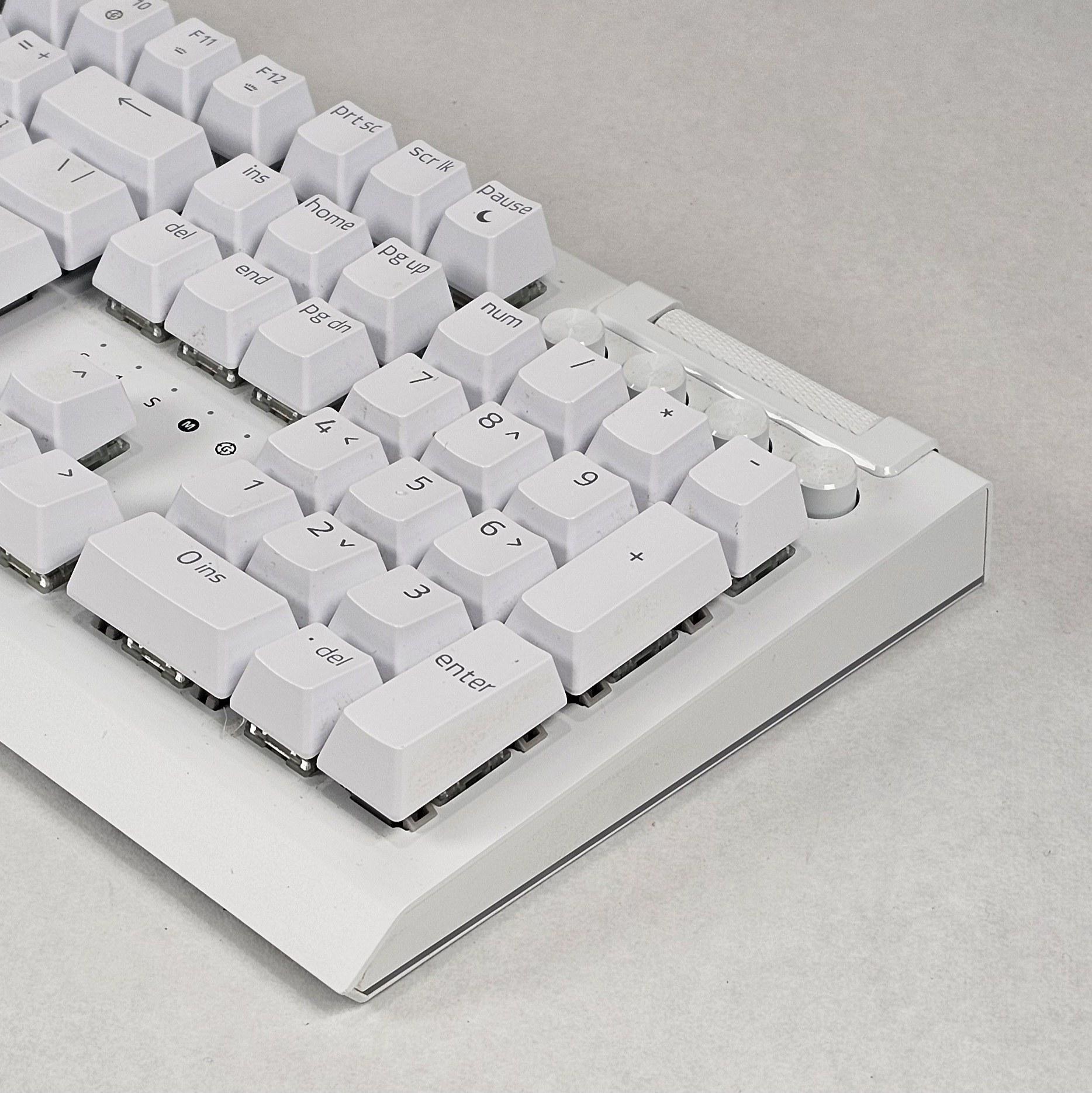 Razer BlackWidow V4 Pro White Edition Mechanical Gaming Keyboard - White Wired