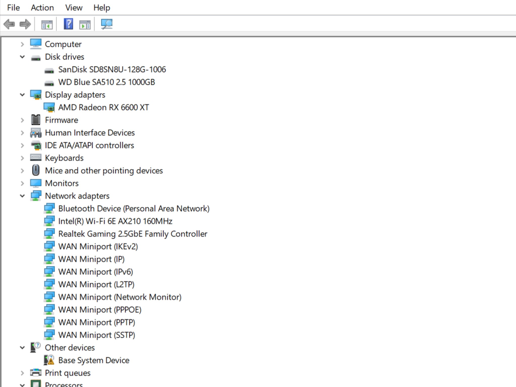 quicksilver--Core i5 10505, RX 6600 XT, 16 Gb, Water Cooled 128Gb+1Tb SSDs, MAG B560i, WiFi/Bt/Ether