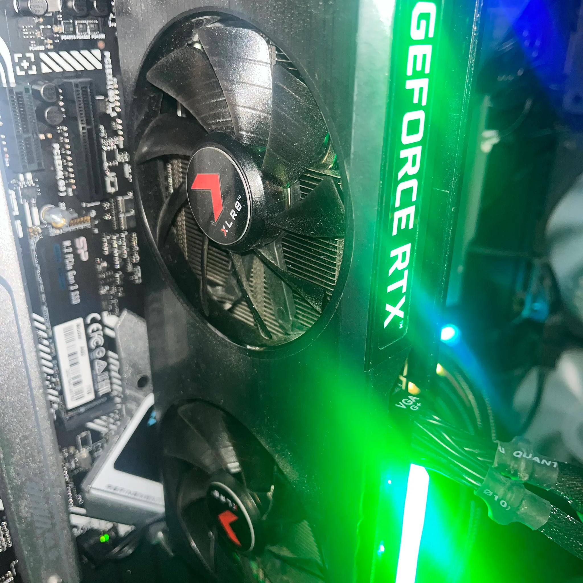 PNY NVIDIA GeForce RTX 3060 XLR8 12GB GDDR6 Graphics Card - Dual Fan | GPU & BOX
