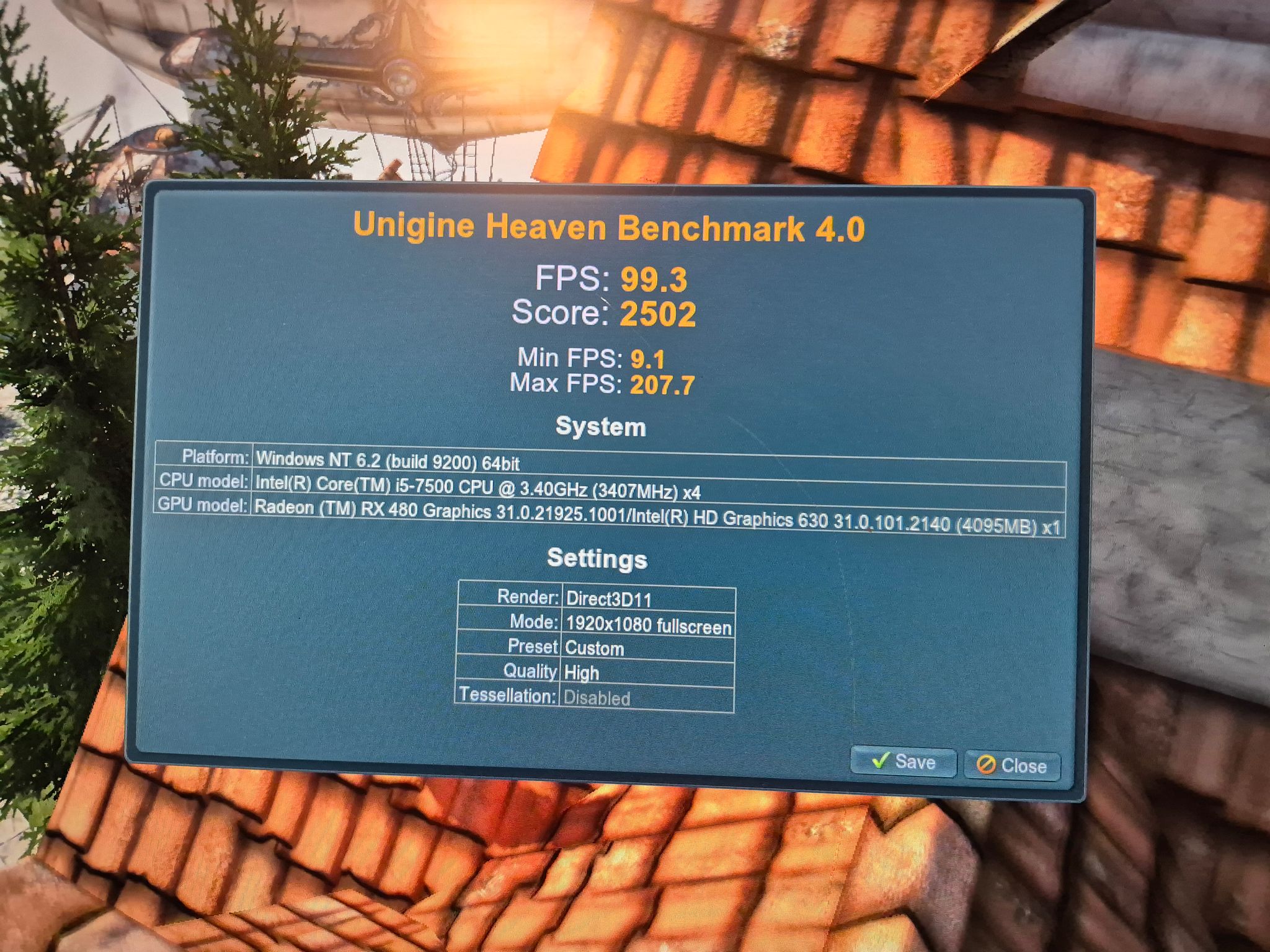 i5-7500, RX 480 4GB, 16GB RAM, 512GB SSD, Win10