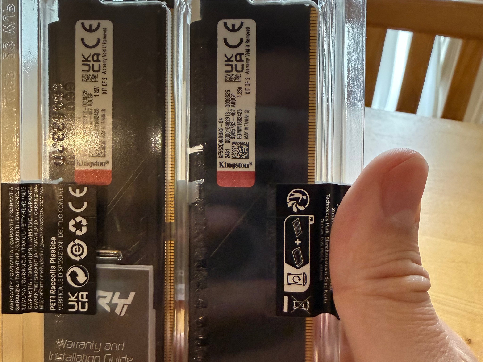 64GB DDR5 2x32gb BNIB
