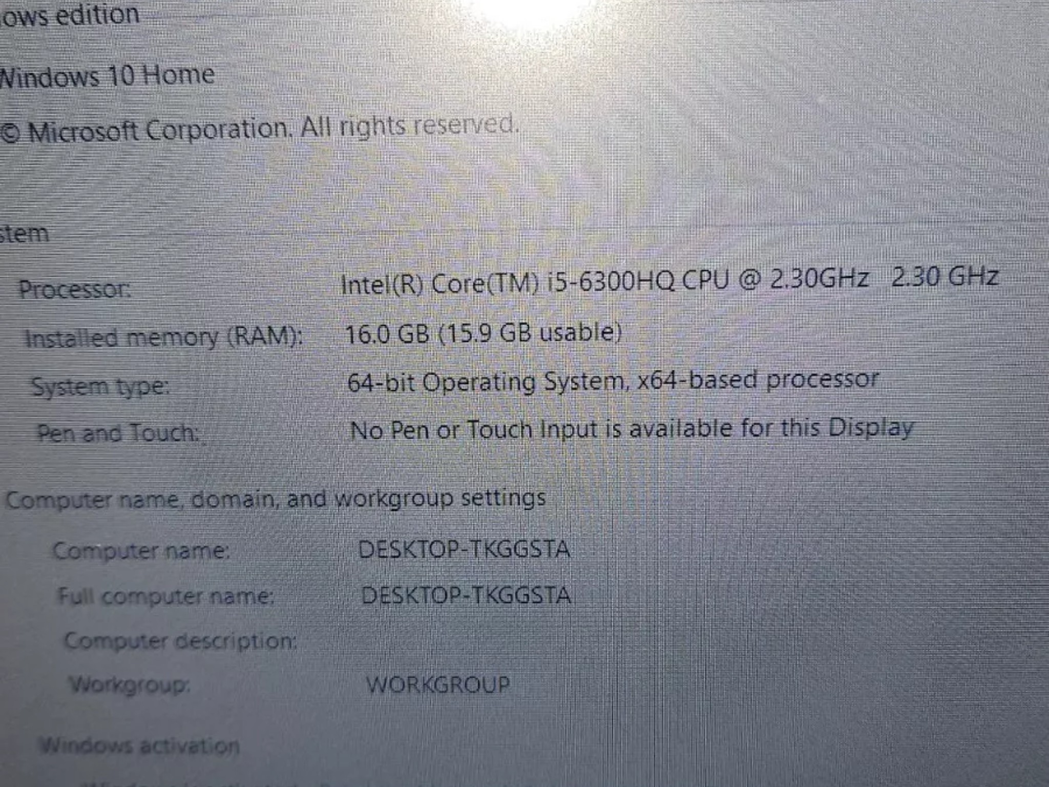 Dell Inspiron 15" Gamming Laptop. Core i5 6300. 16GB RAM. 256gb M.2 1TB HD 960m