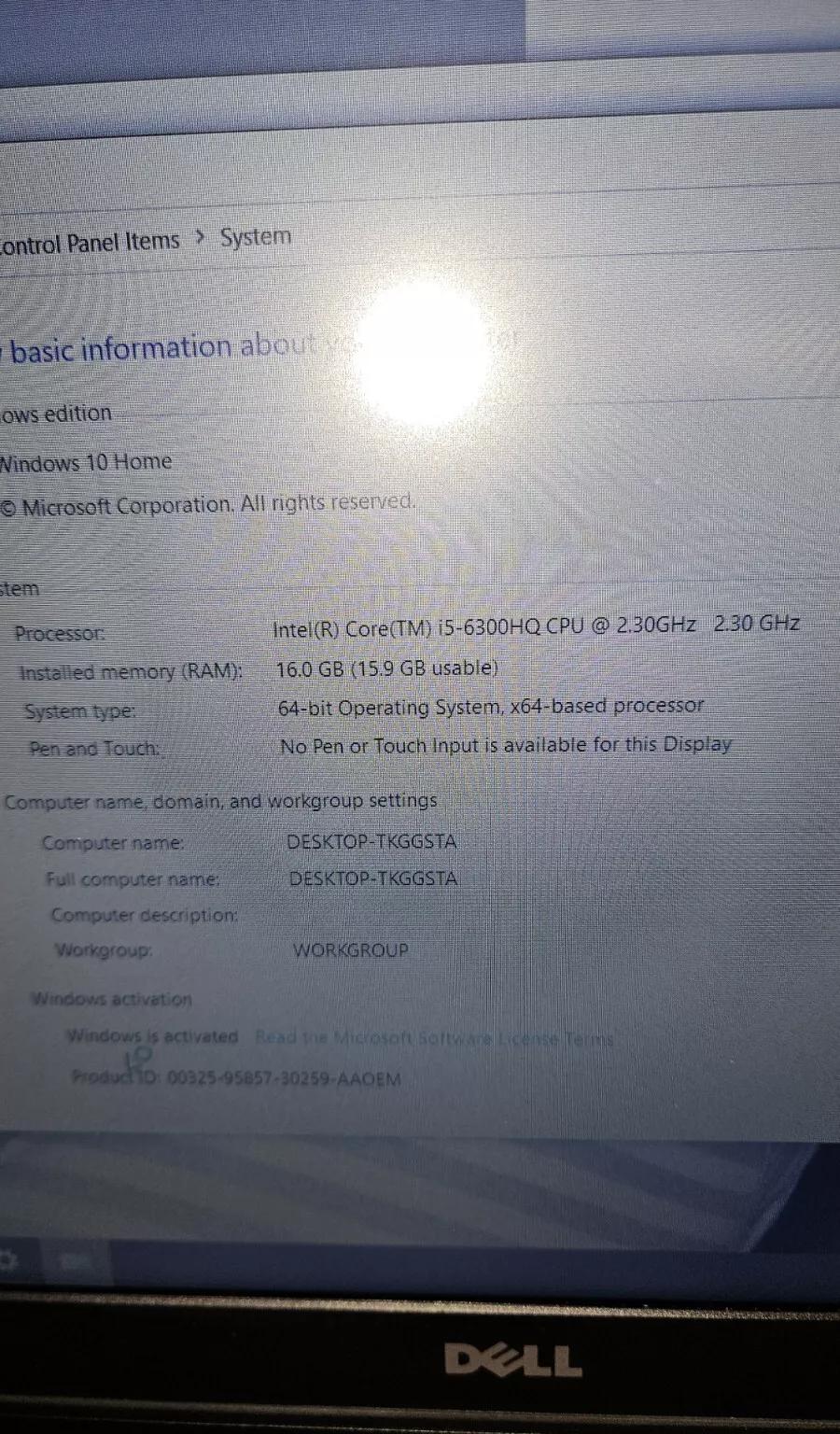 Dell Inspiron 15" Gamming Laptop. Core i5 6300. 16GB RAM. 256gb M.2 1TB HD 960m