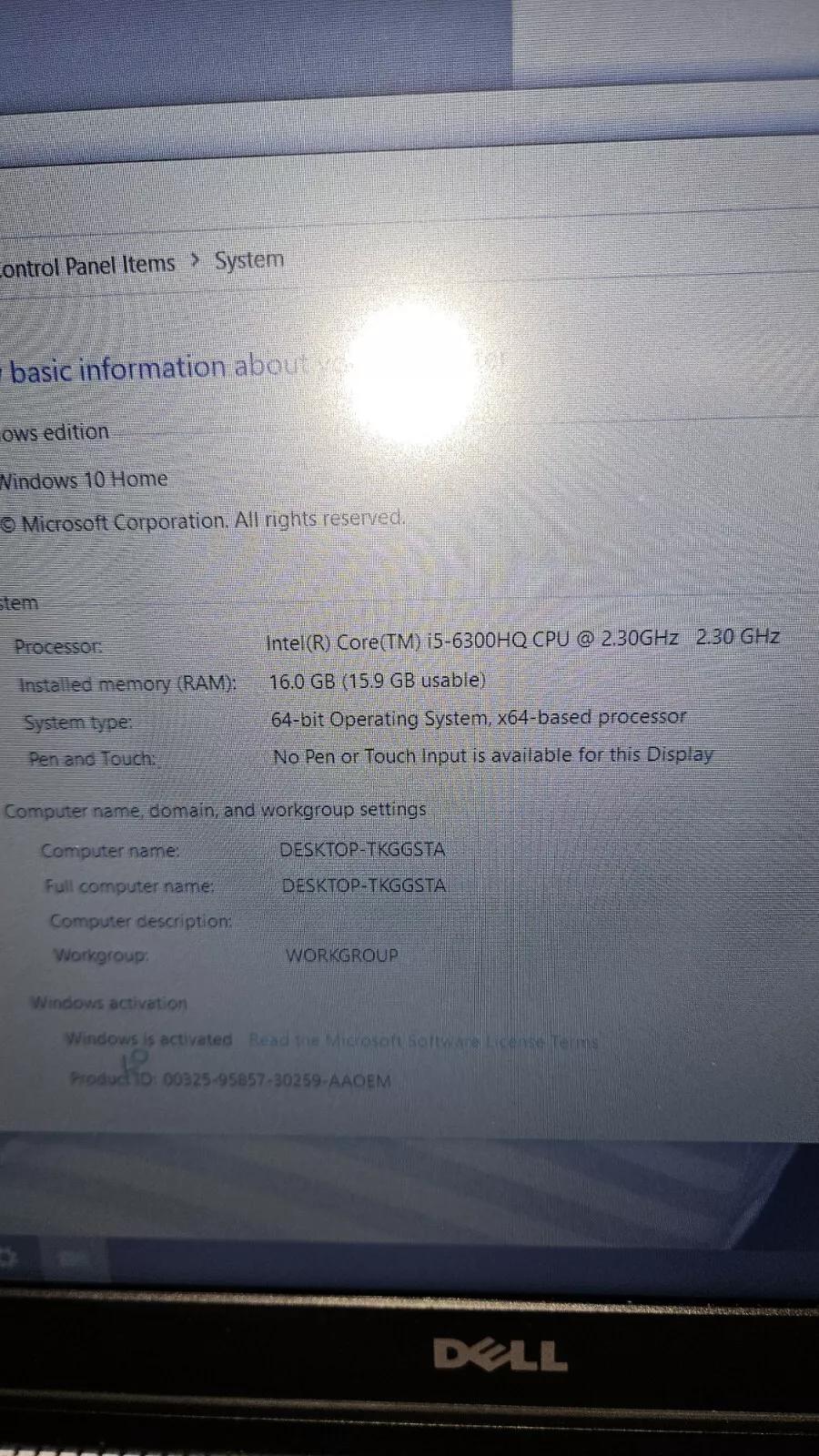 Dell Inspiron 15" Gamming Laptop. Core i5 6300. 16GB RAM. 256gb M.2 1TB HD 960m