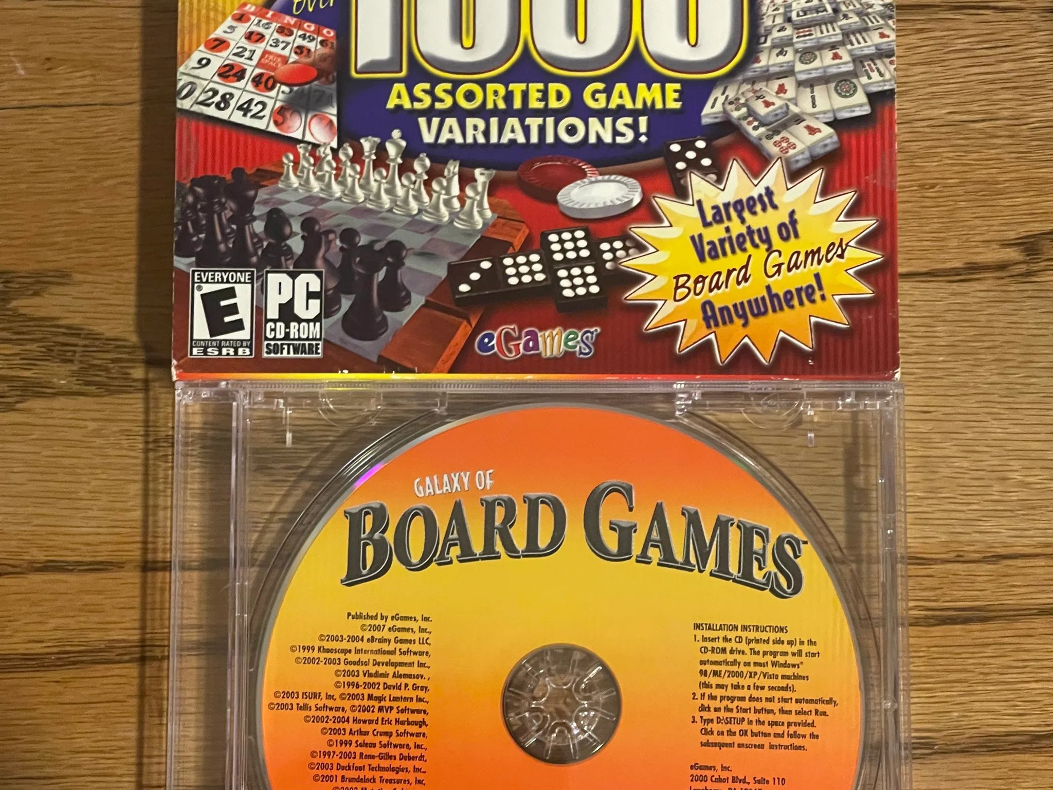 ​Galaxy of Board Games 1000 (PC, 2007)