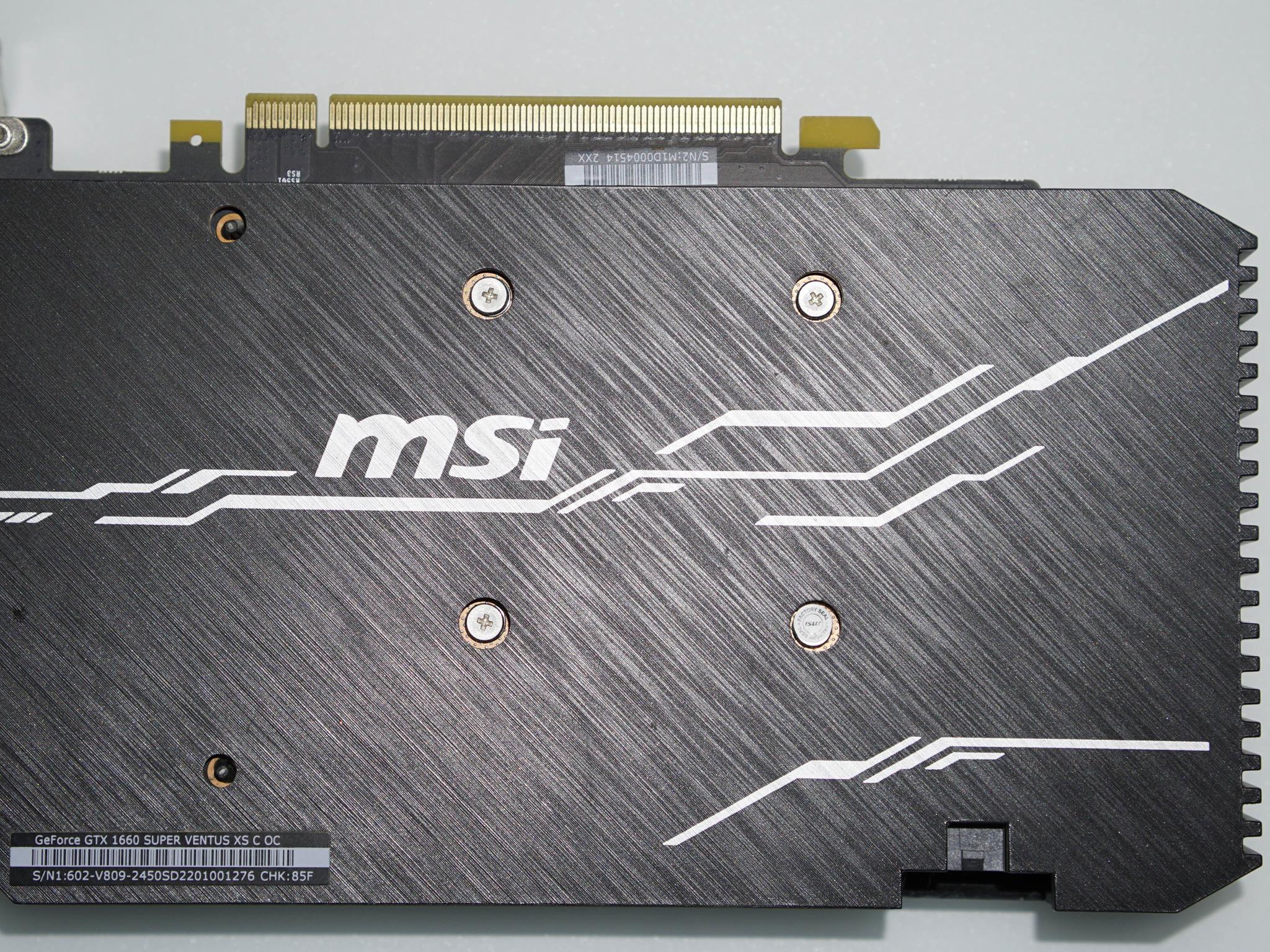 MSI GeForce GTX 1660 Super Ventus XS OC