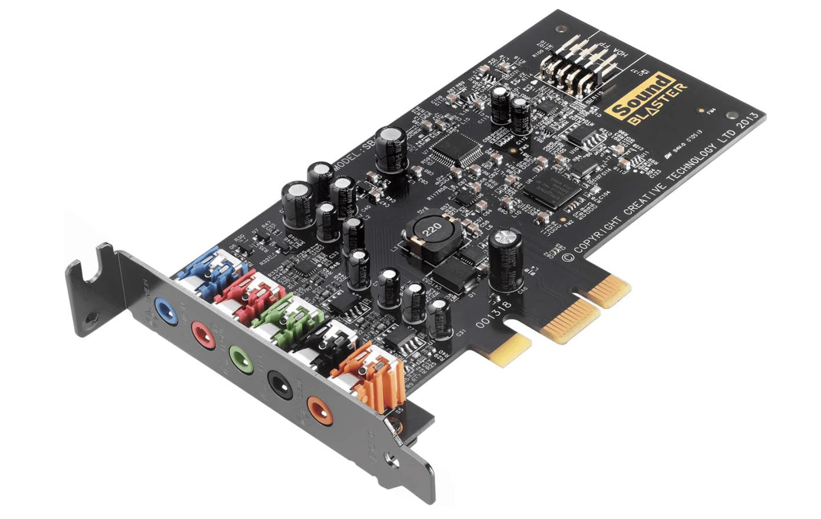 NEW Creative Sound Blaster Audigy FX 5.1 PCIe Sound Card with 600-ohm Headphone Amp