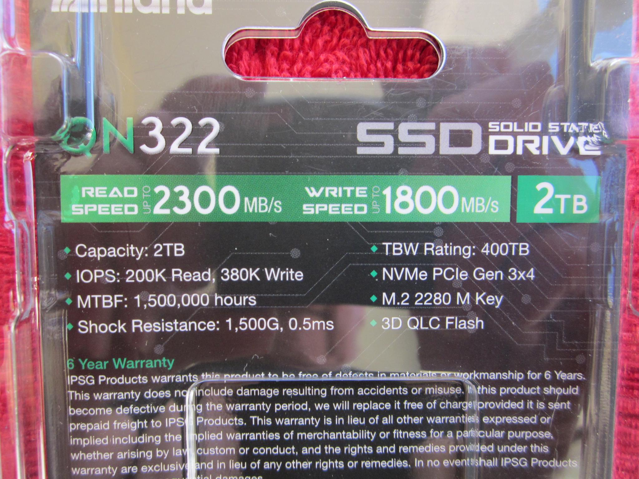 New Sealed Inland QN322 M.2 NVME 2TB SSD