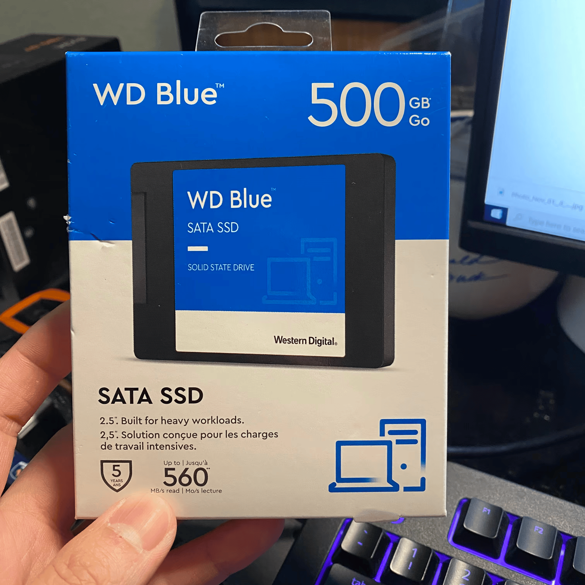 CPU and SSD Combo - 2600x and WD Blue 500gb SSD
