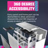 Cooler Master NR200 White SFF Small Form Factor Mini-ITX Case, Vented Panels, Triple-slot GPU