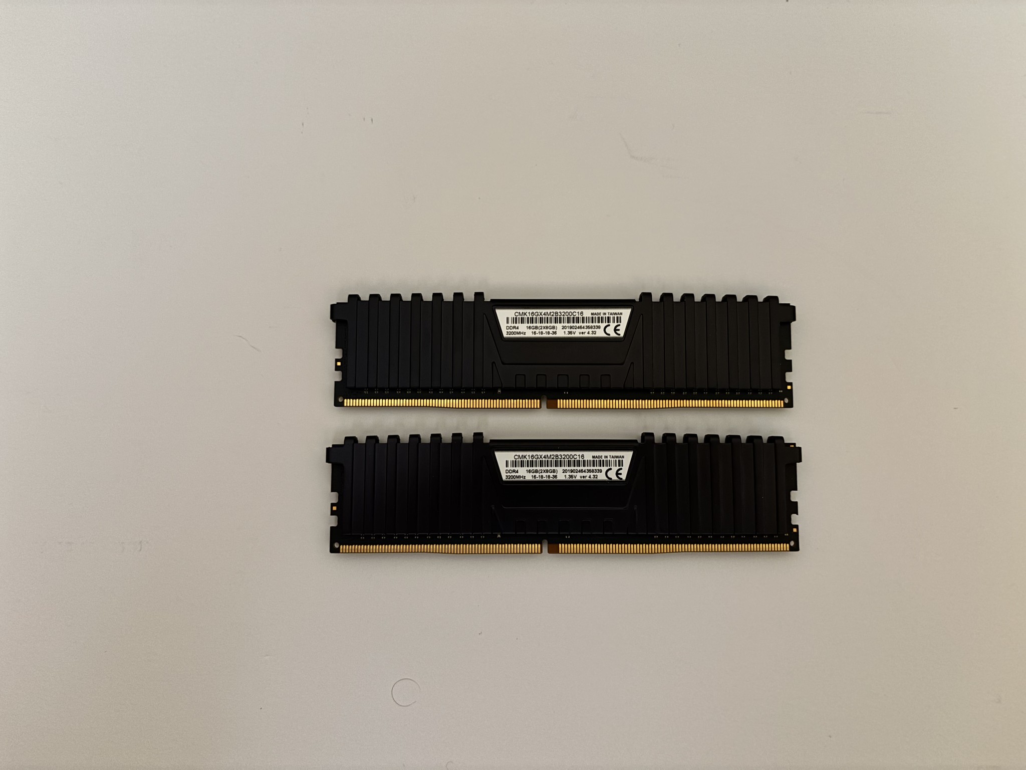 16GB DDR4 Desktop RAM Kit — 2x8GB 3200MHz DIMM
