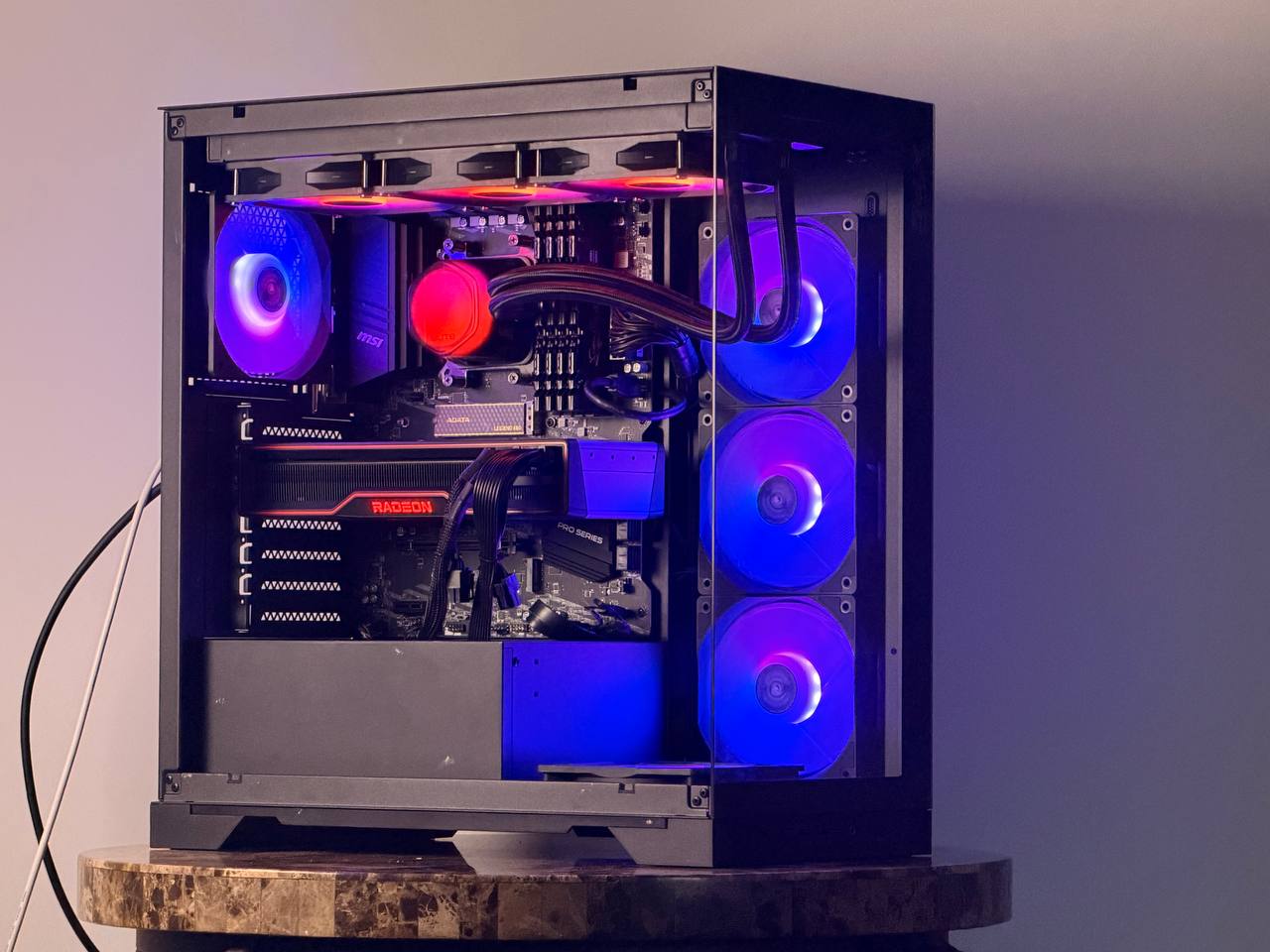 FREE SHIPPING 🖤 🌈 Black RGB Gaming PC | RX 6900 XT 16GB | Ryzen 7 5700x | 1TB SSD | 32 GB DDR4