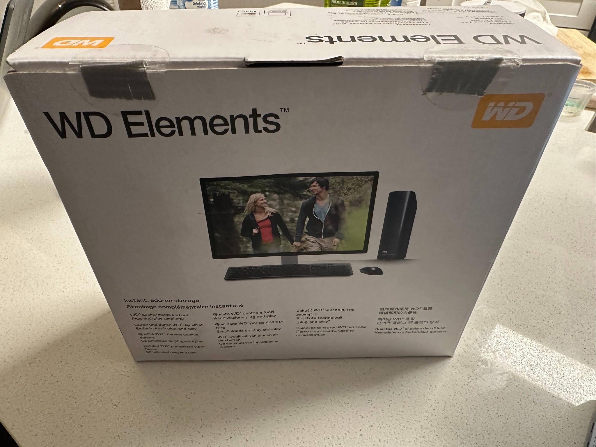 Open Box - WD 10TB Elements Desktop External Hard Drive, USB 3.0 external hard drive 