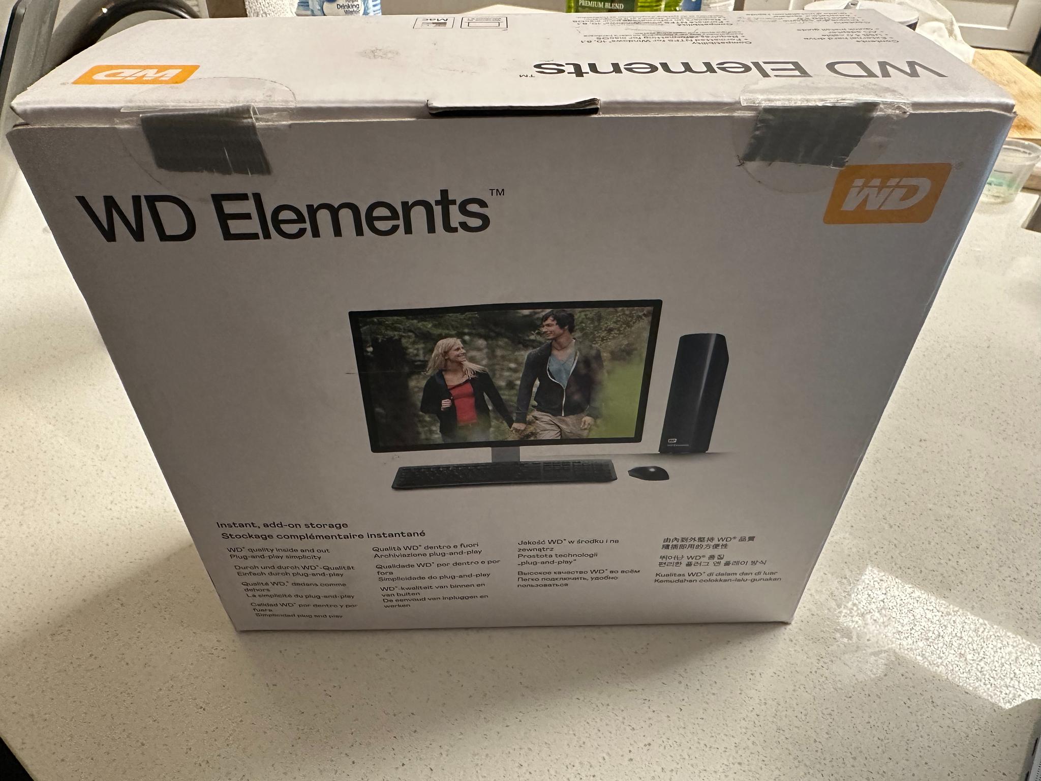 Open Box - WD 10TB Elements Desktop External Hard Drive, USB 3.0 external hard drive 