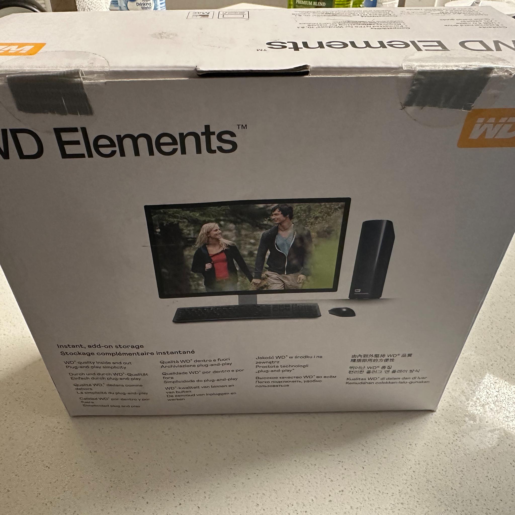 Open Box - WD 10TB Elements Desktop External Hard Drive, USB 3.0 external hard drive 