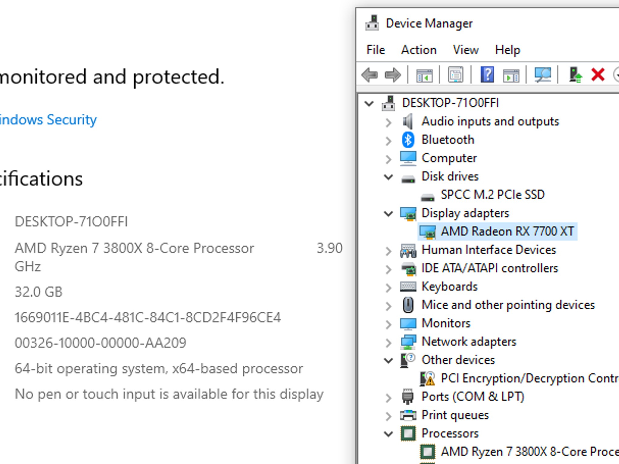 Tall, Dark, and Handsome >;}    7700 XT, Ryzen 7 3800X, Corsair 4000D -- Custom 2k / 4k Gaming Build
