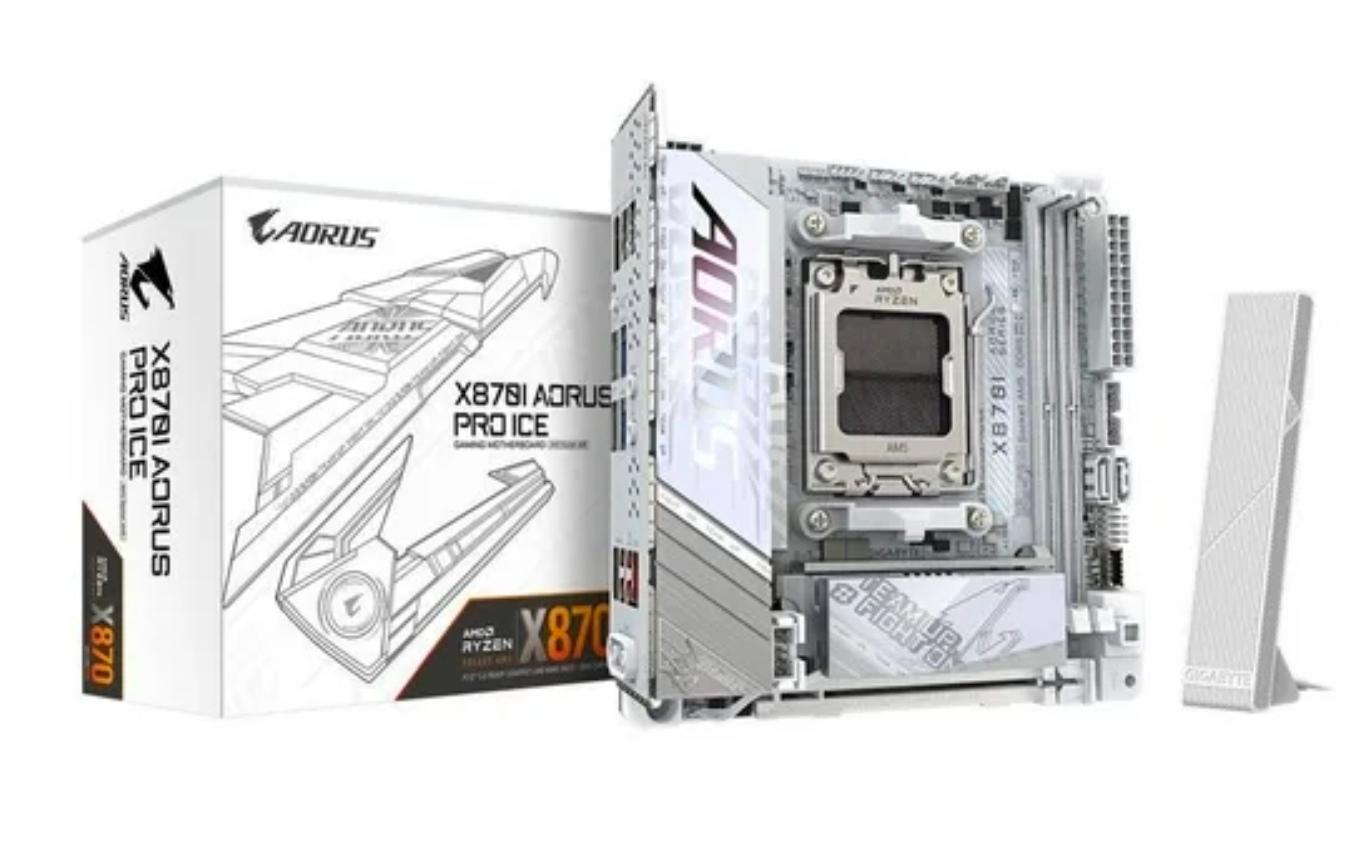 Gigabyte X870i Aorus Pro ICE + 7900X + 16Gb team elite RBG White