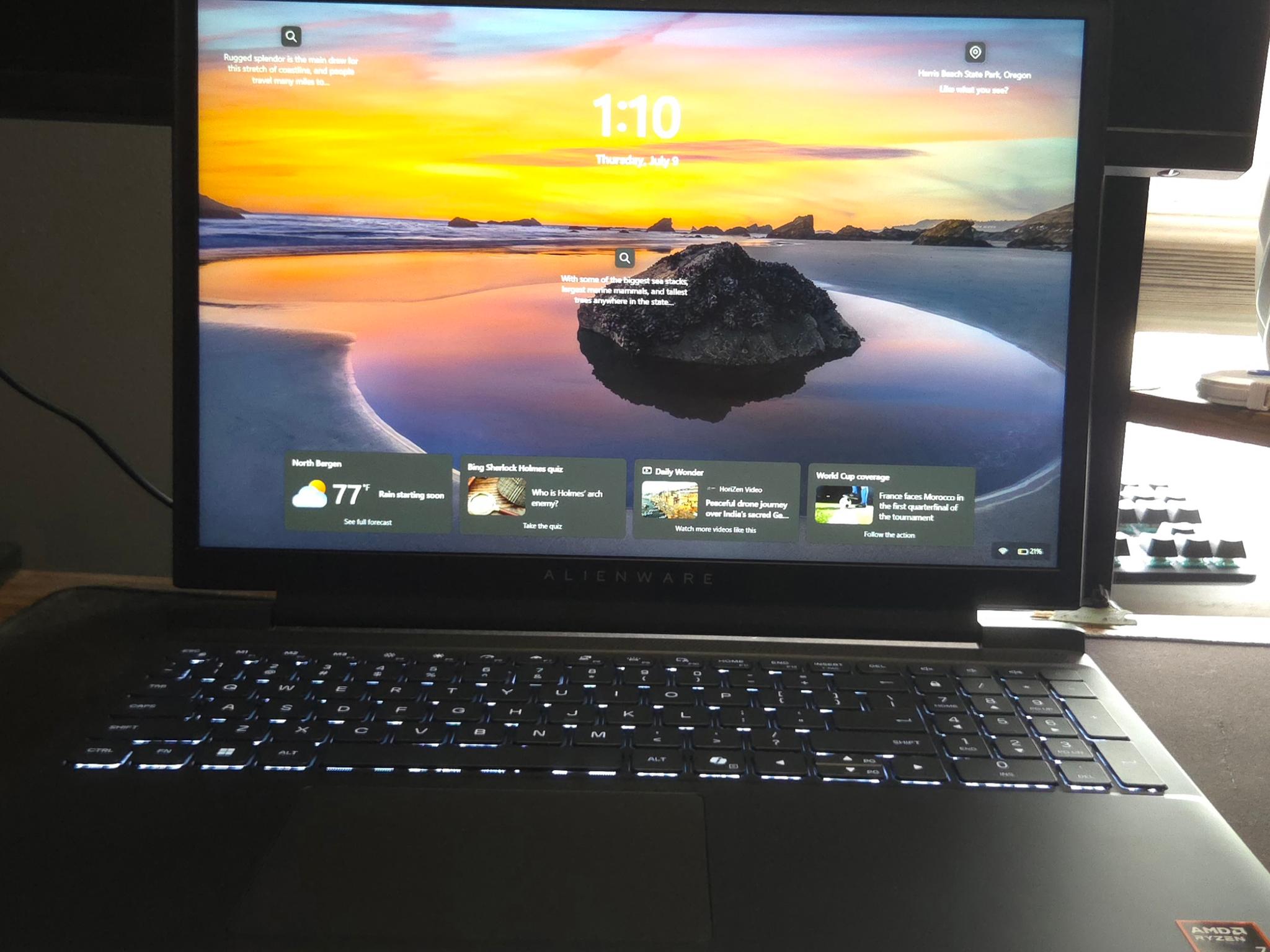 Alienware Gaming Laptop AMD Ryzen 200 Nvidia Geforce 5060 32gb Ram 1tb