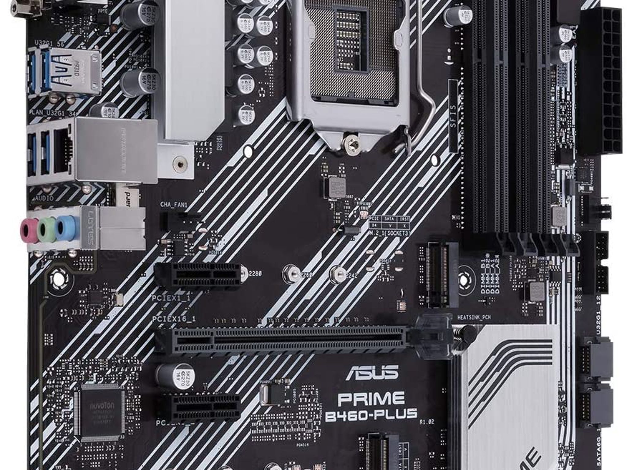 ASUS PRIME B460-PLUS Intel B460 LGA 1200 ATX DDR4 Desktop Motherboard