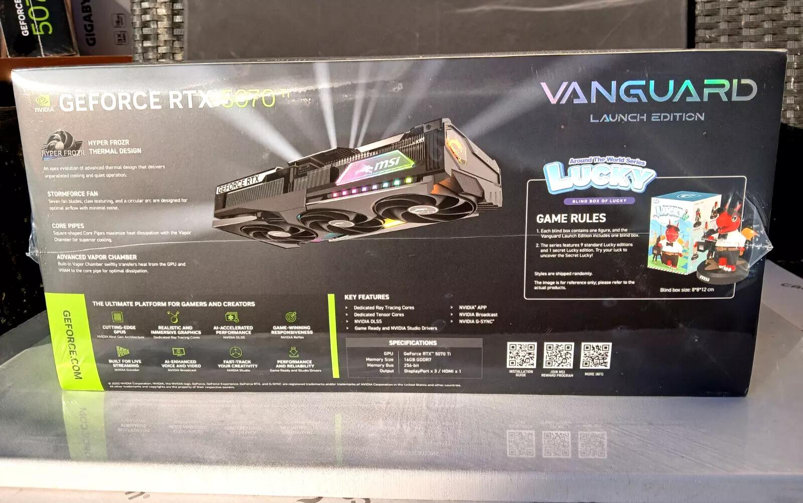 MSI Vanguard Launch Edition 5070Ti AND MSI 850 Watt PSU!!!