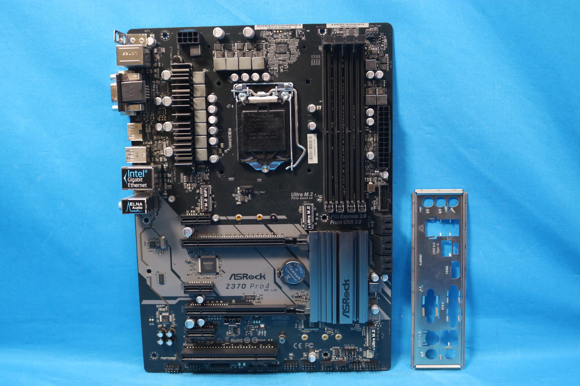 ASRock Z370 Pro4 Intel 8th Gen. LGA1151/Socket H4 DDR4 ATX Desktop Motherboard & I/O Shield