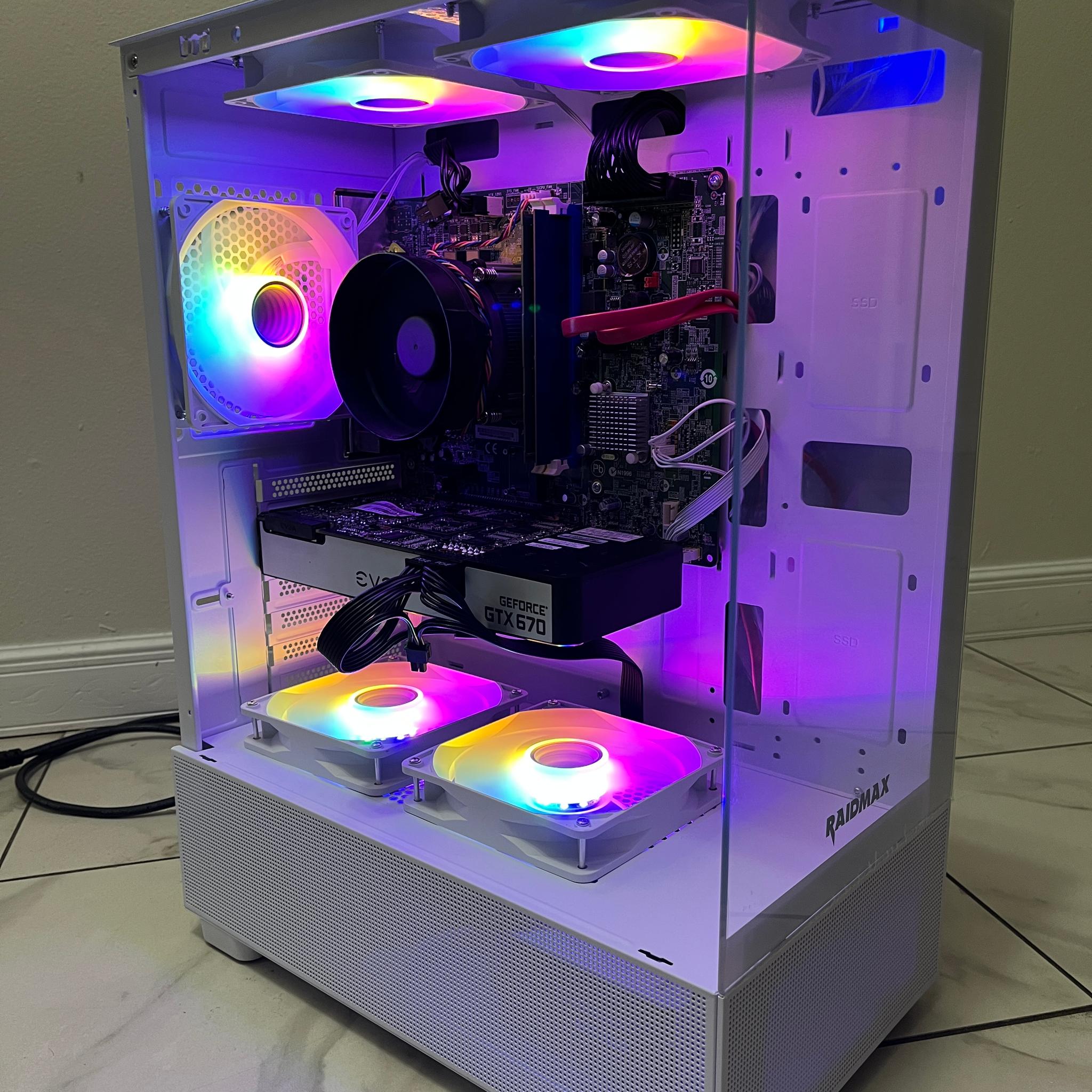 Super Budget Gaming PC - Intel i5-4440, NVIDIA GTX 670, 12GB RAM, 756GB Storage, w/ Wi-Fi & BT