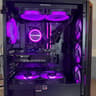 Awesome Black Custom 1080p Ultra Gaming PC: RTX 5060, 1Tb NVMe, 16GB DDR4, AIO, 8 Case Fans