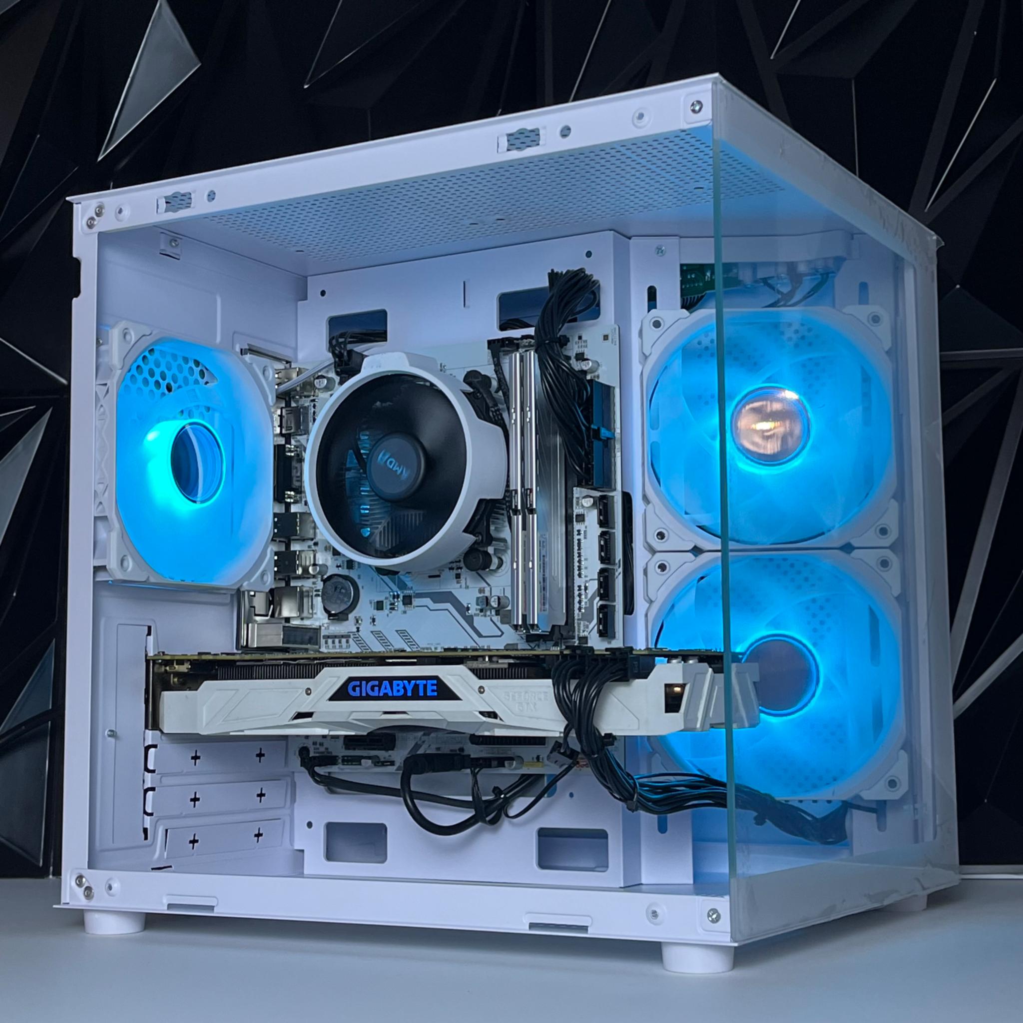 ALL WHITE ❄️WINTER THEMED❄️ THE G.O.A.T CUSTOM GAMING PC GTX 1080TI