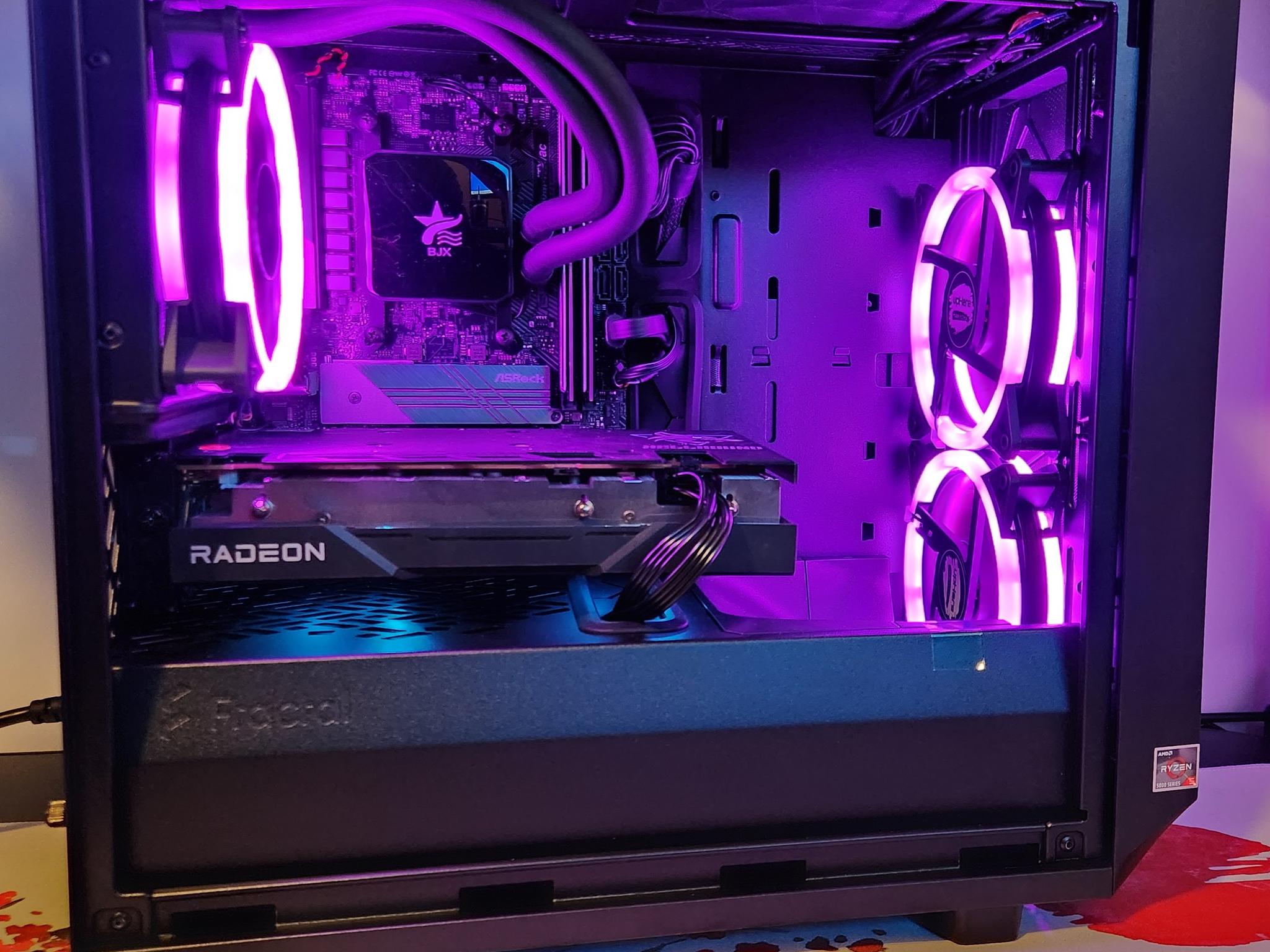 LIQUID COOLED GAMING RIG!  Ryzen 5 / 32GB RAM / 1TB SSD / RX 6600 8GB