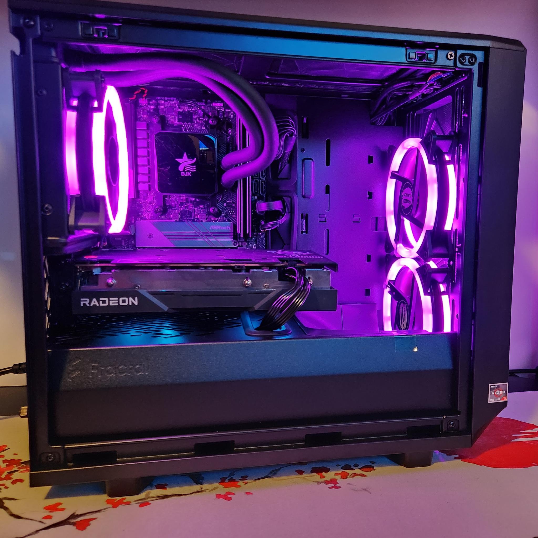 LIQUID COOLED GAMING RIG!  Ryzen 5 / 32GB RAM / 1TB SSD / RX 6600 8GB