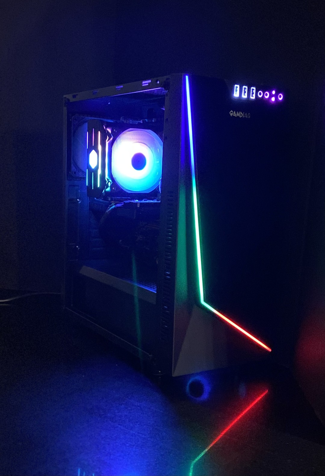 Pc Completo Gamer I7 Kit Rx 580 8gb Com Monitor 16gb Ram Ssd todas as