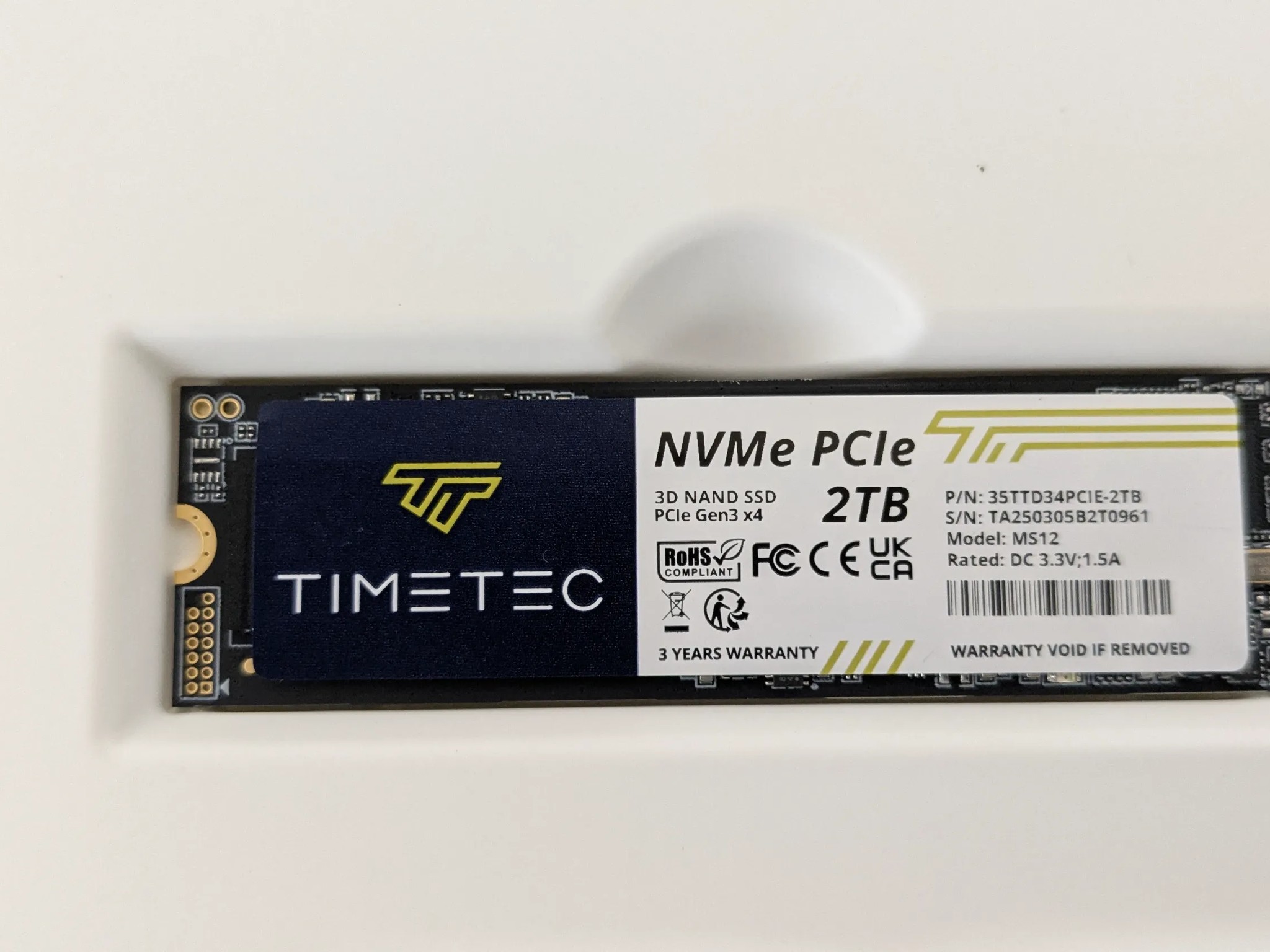Timetec 2TB SSD NVMe PCIe Gen3x4 8Gb/s M.2 2280 3D NAND High Performance