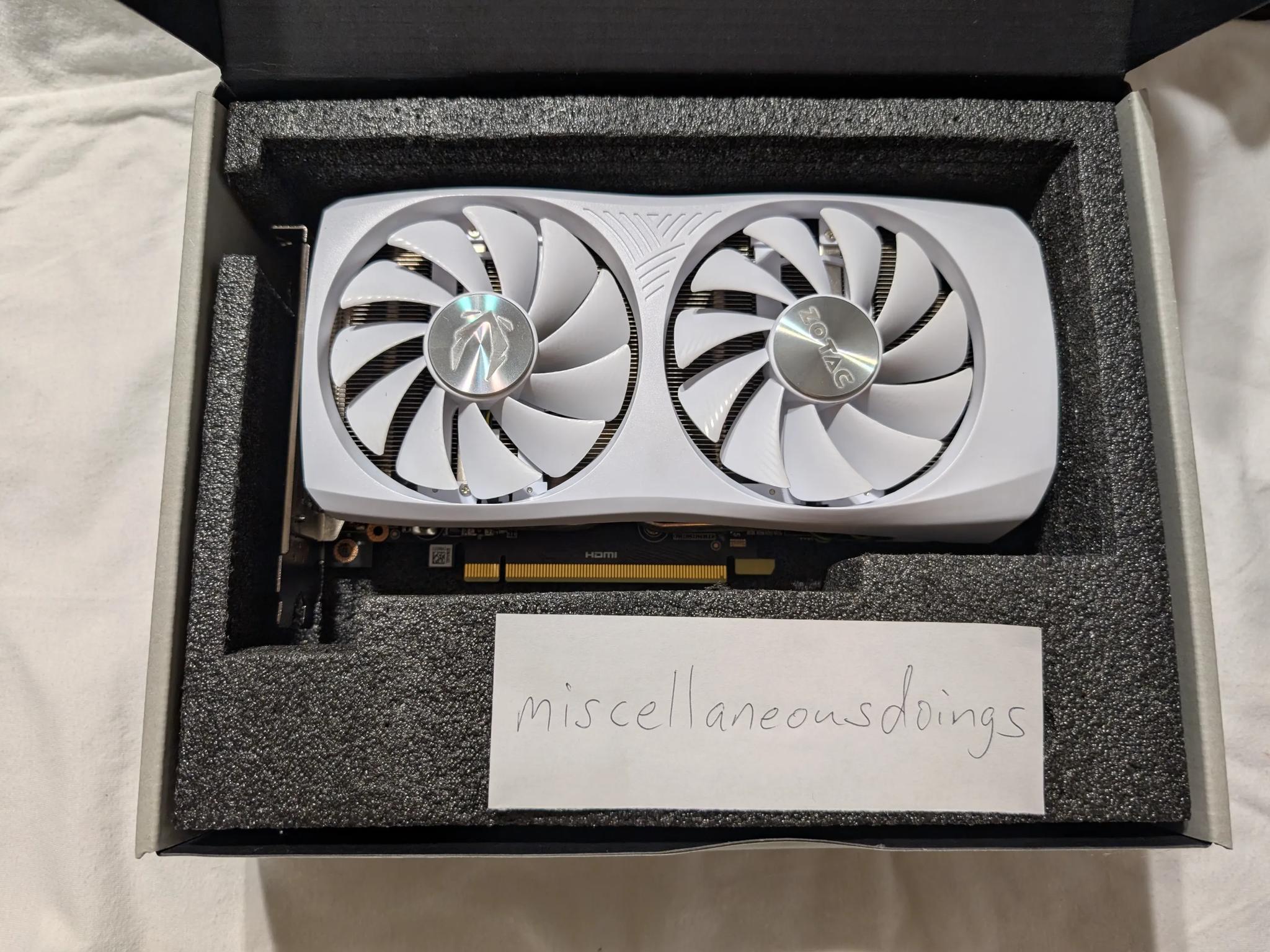 *BENCHMARKS* ZOTAC RTX 4070 TWIN EDGE OC 12GB WHITE EDITION GAMING NVIDIA GEFORCE