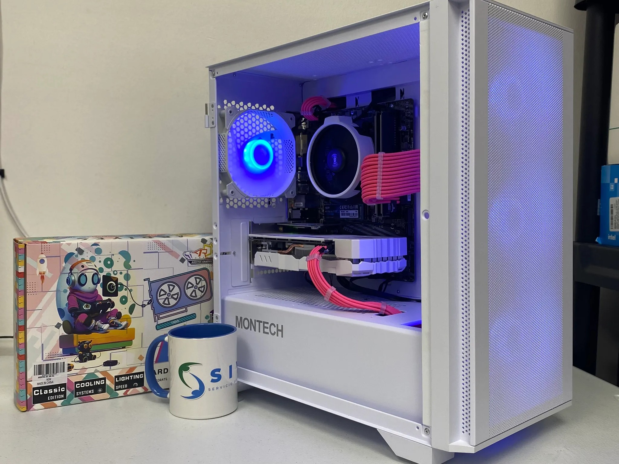 Pink & White Powerhouse | Ryzen 5|16 GB |1TB NVME + 1 TB HD|RX 580