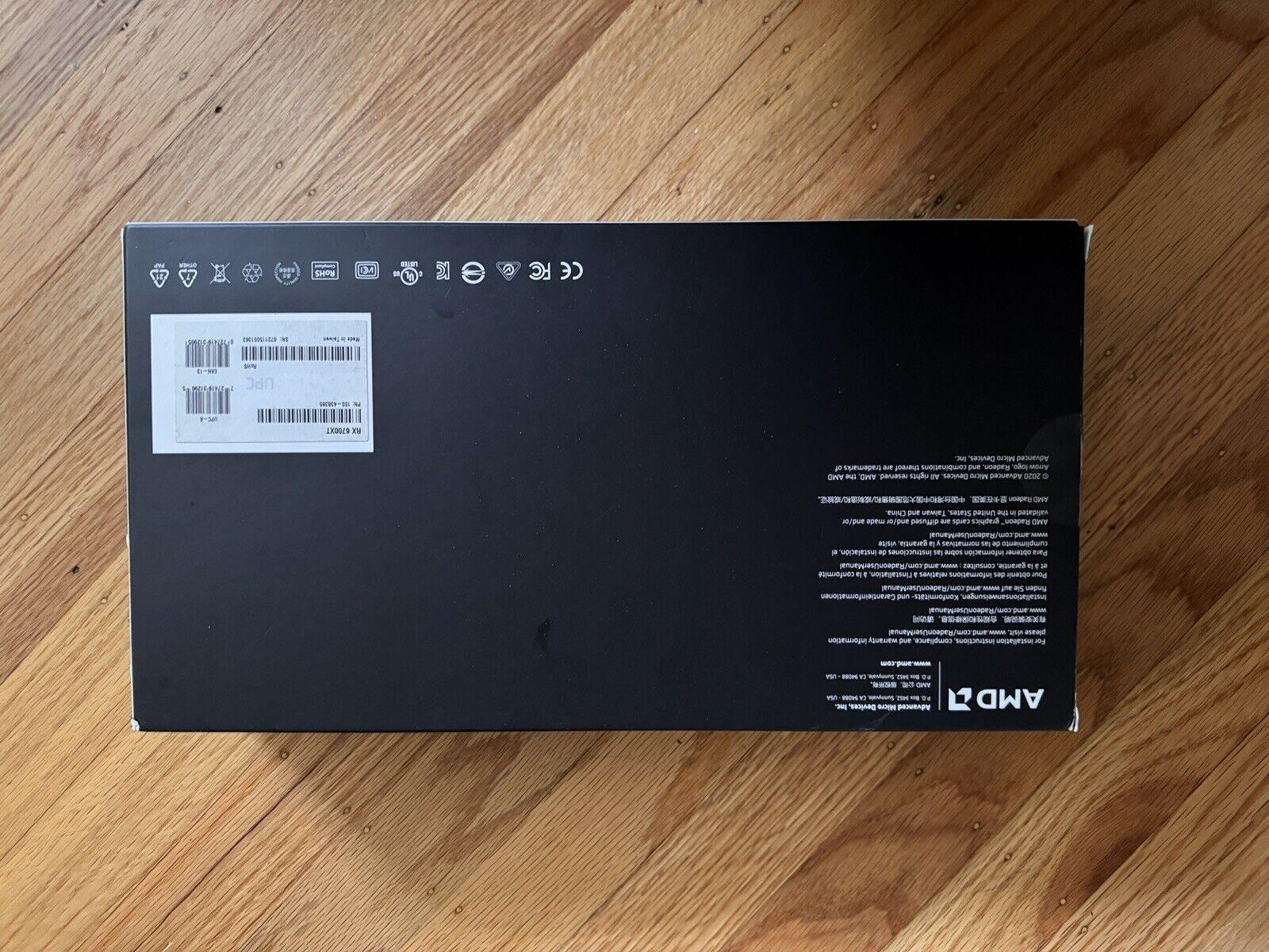 AMD RX 6700 XT Reference Model (USED/EXCELLENT + ORIGINAL BOX)