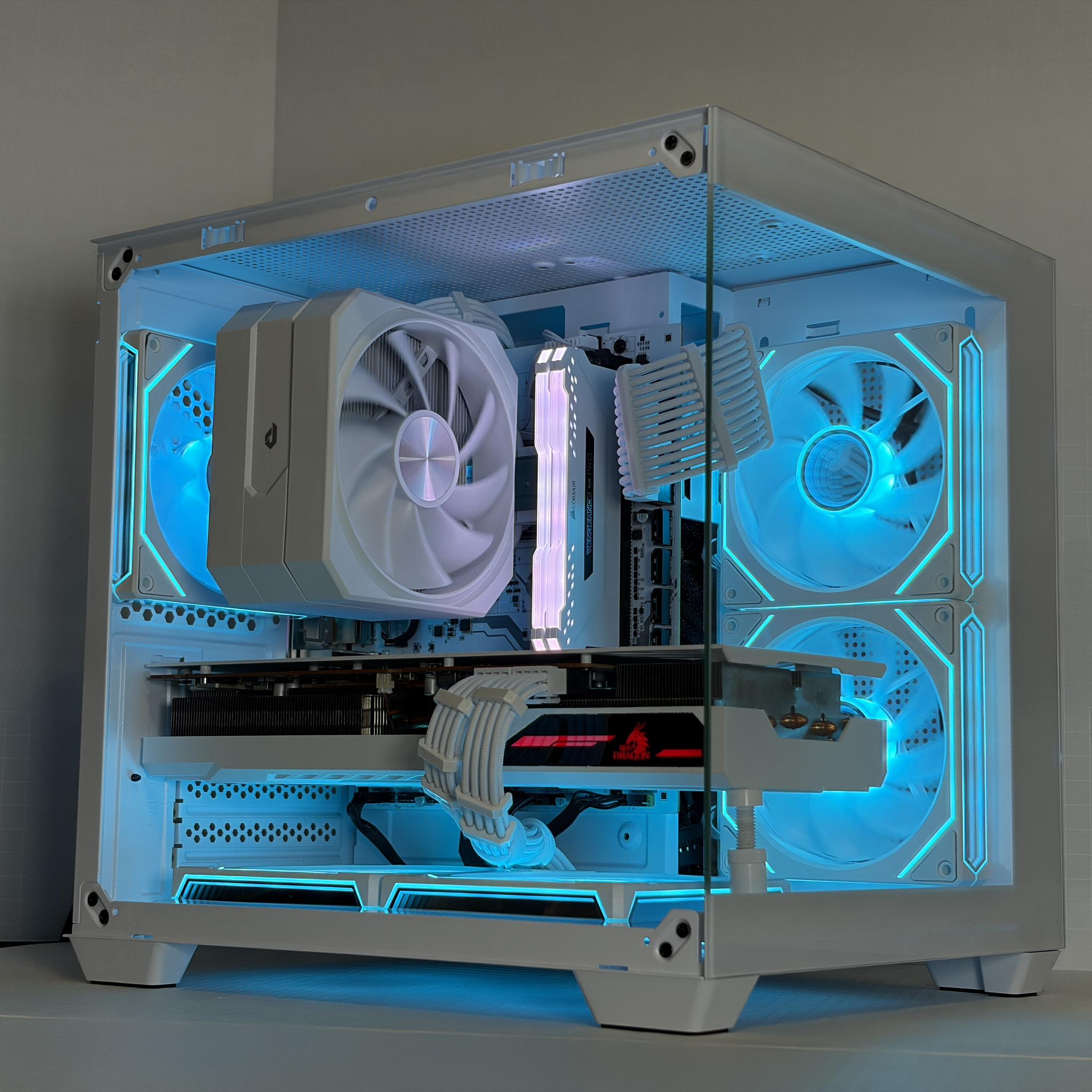 🔥 RX 6800 + Ryzen 5 5600 – White Gaming PC – 1440p Ultra Monster | 1TB NVMe | 16GB RAM