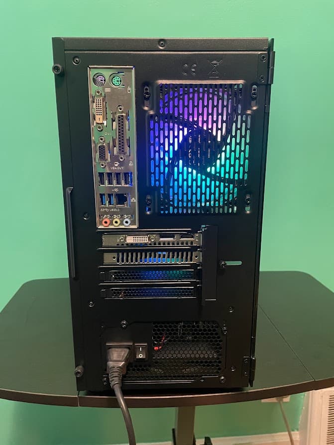 RGB Black Gaming PC| Intel i5 / Amd RX580 / 8GB / 128GB Ssd + 500GB Win 10 Pro WiFi