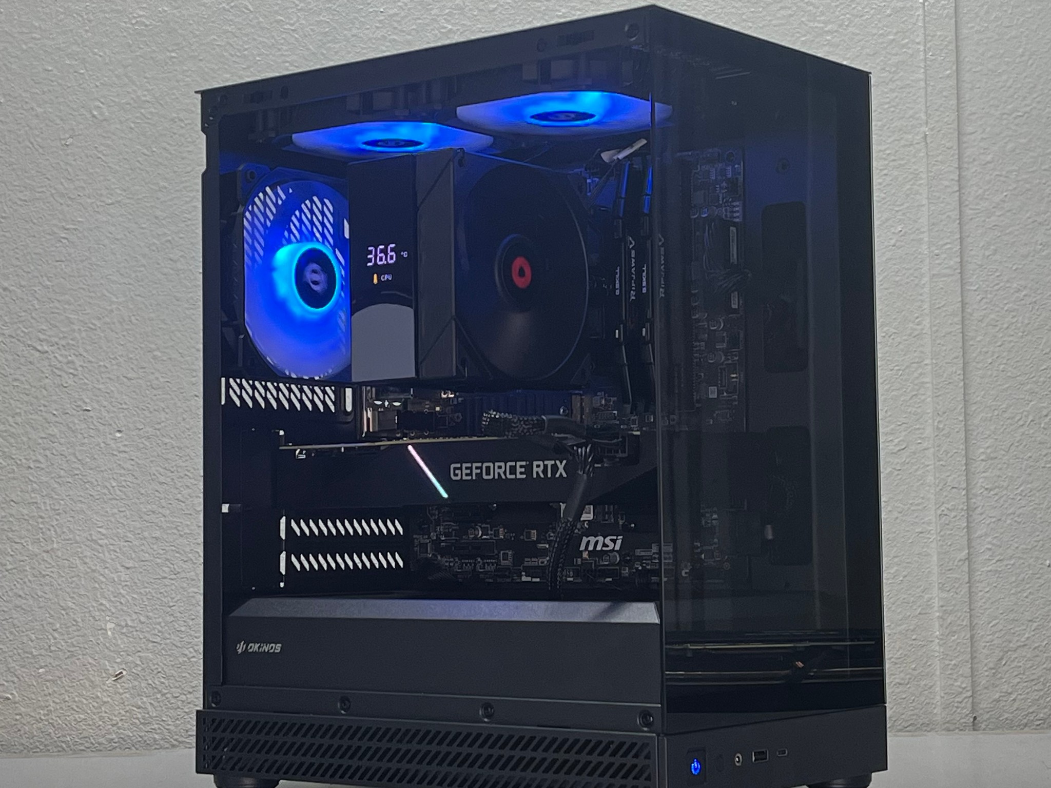 GeForce RTX 2080 Super Custom Gaming PC - Ryzen 5 5500, 512GB NVMe SSD, WiFi