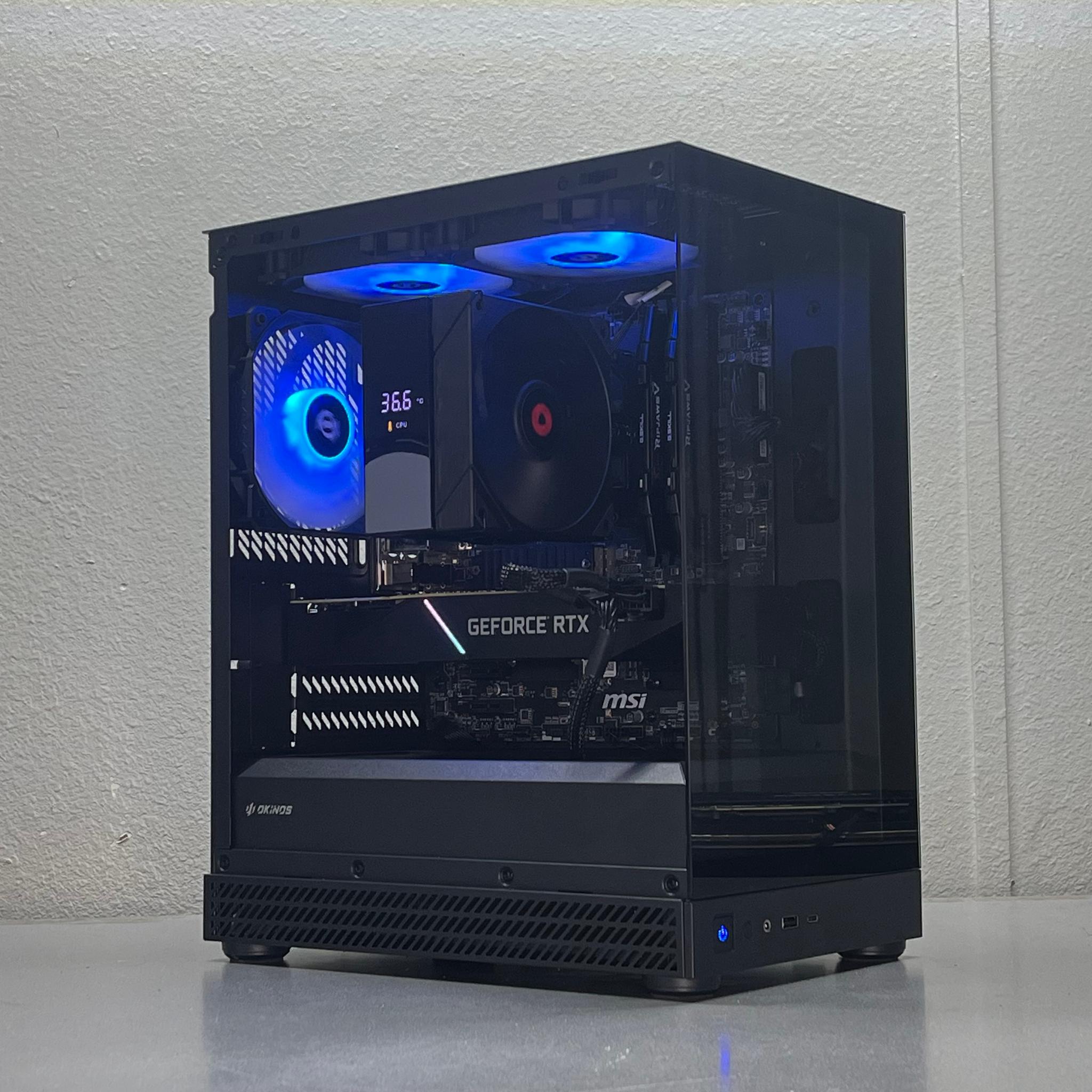 GeForce RTX 2080 Super Custom Gaming PC - Ryzen 5 5500, 512GB NVMe SSD, WiFi