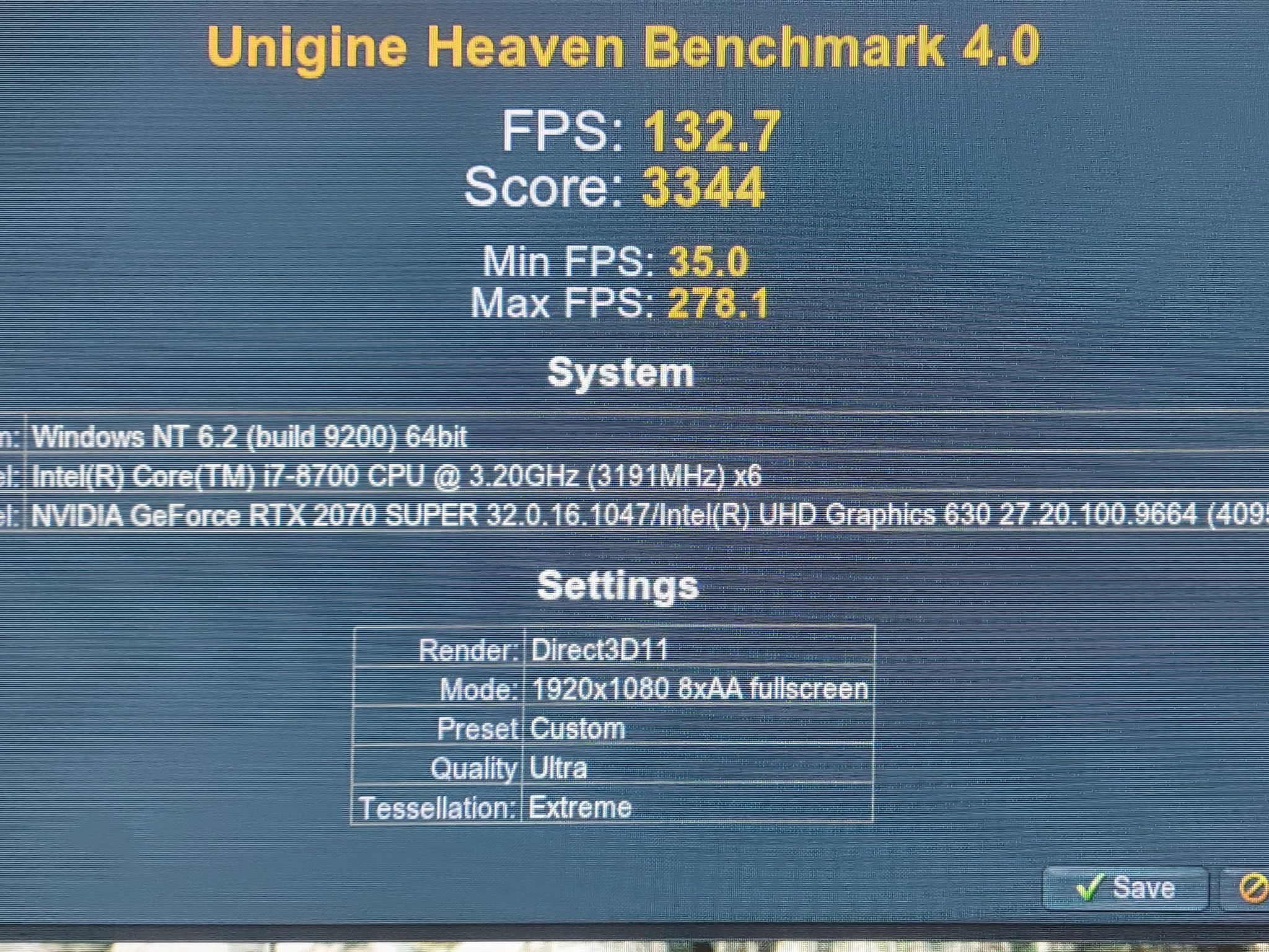 Alienware Aurora R7 desktop, i7-8700, RTX 2070 Super, 32GB DDR4, 800GB SSD