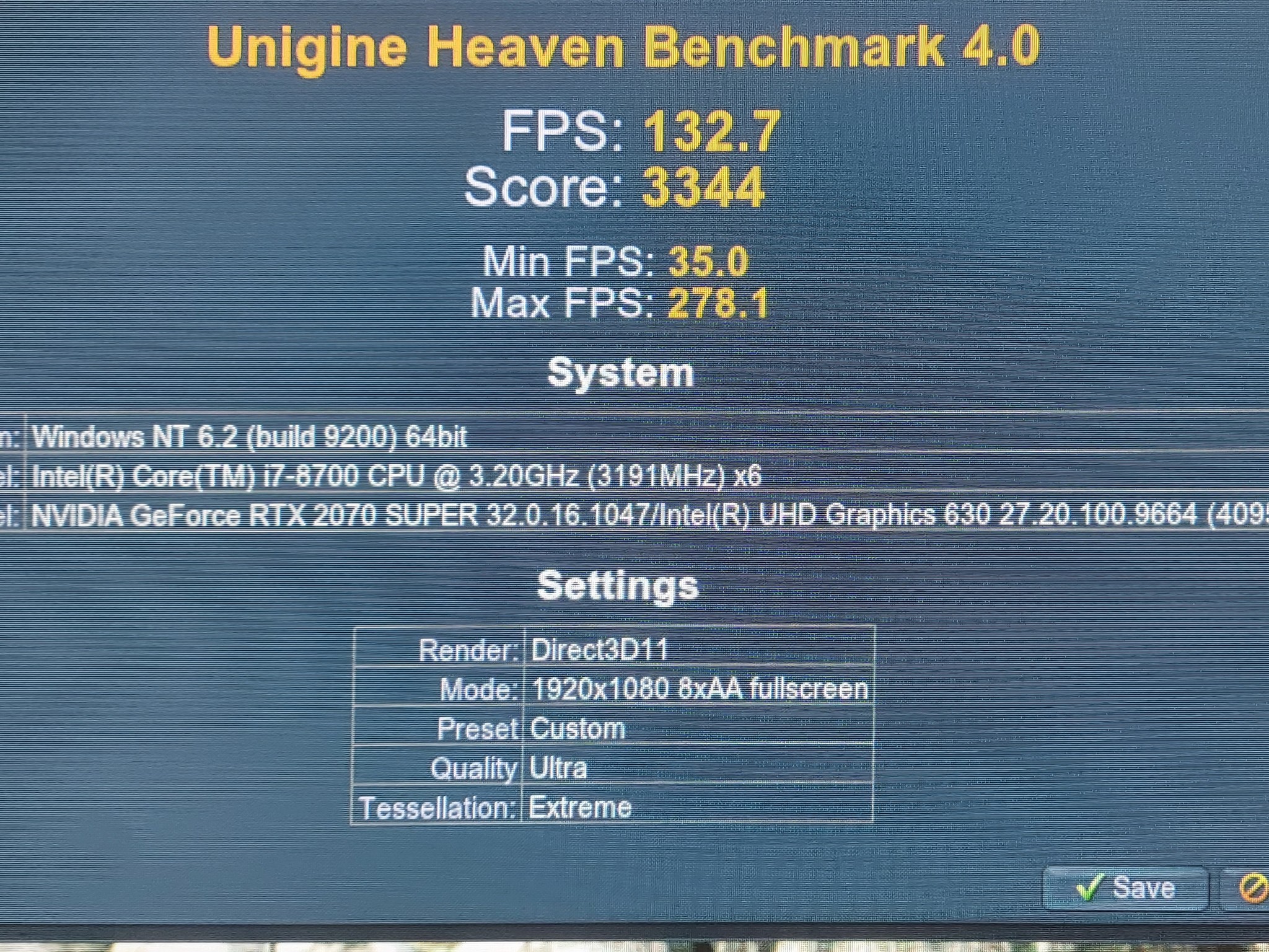 Alienware Aurora R7 desktop, i7-8700, RTX 2070 Super, 32GB DDR4, 800GB SSD