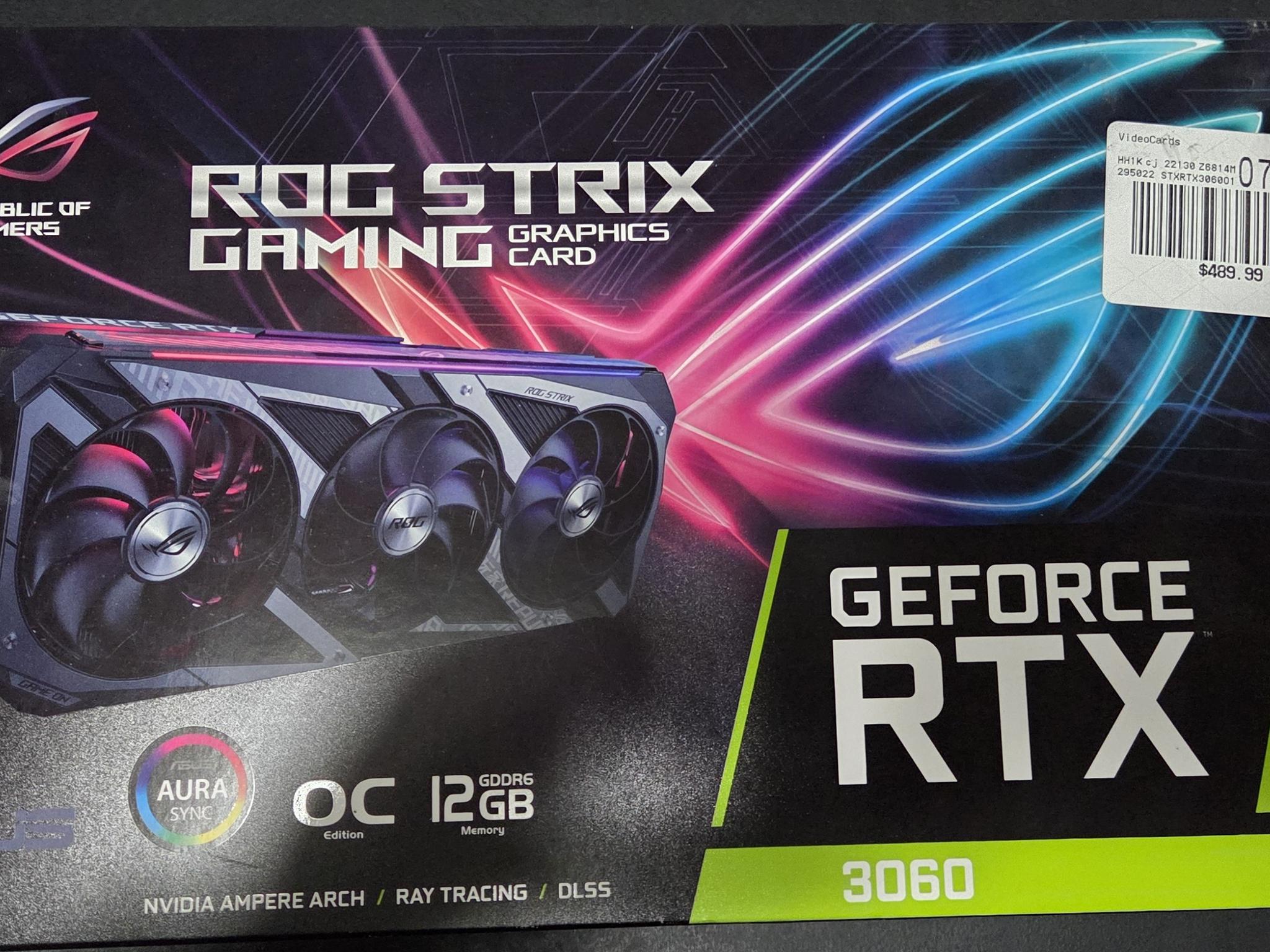 ASUS ROG STRIX GAMING OC GeForce RTX 3060 12GB