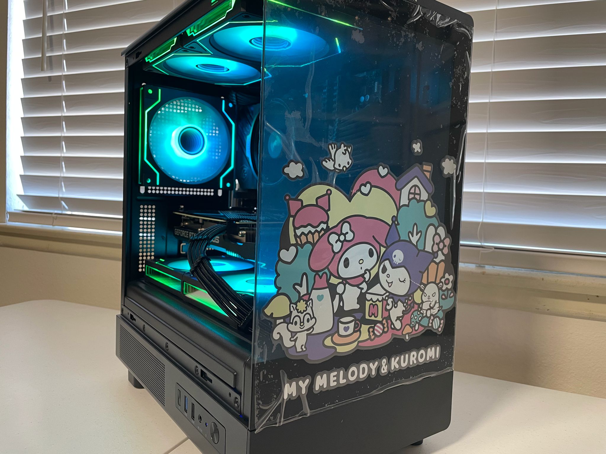 My Melody & Kuromi Inspired Gaming PC (RTX 3060 Ti | Ryzen 5 3600 | 32GB RAM | 500GB SSD | WiFi)