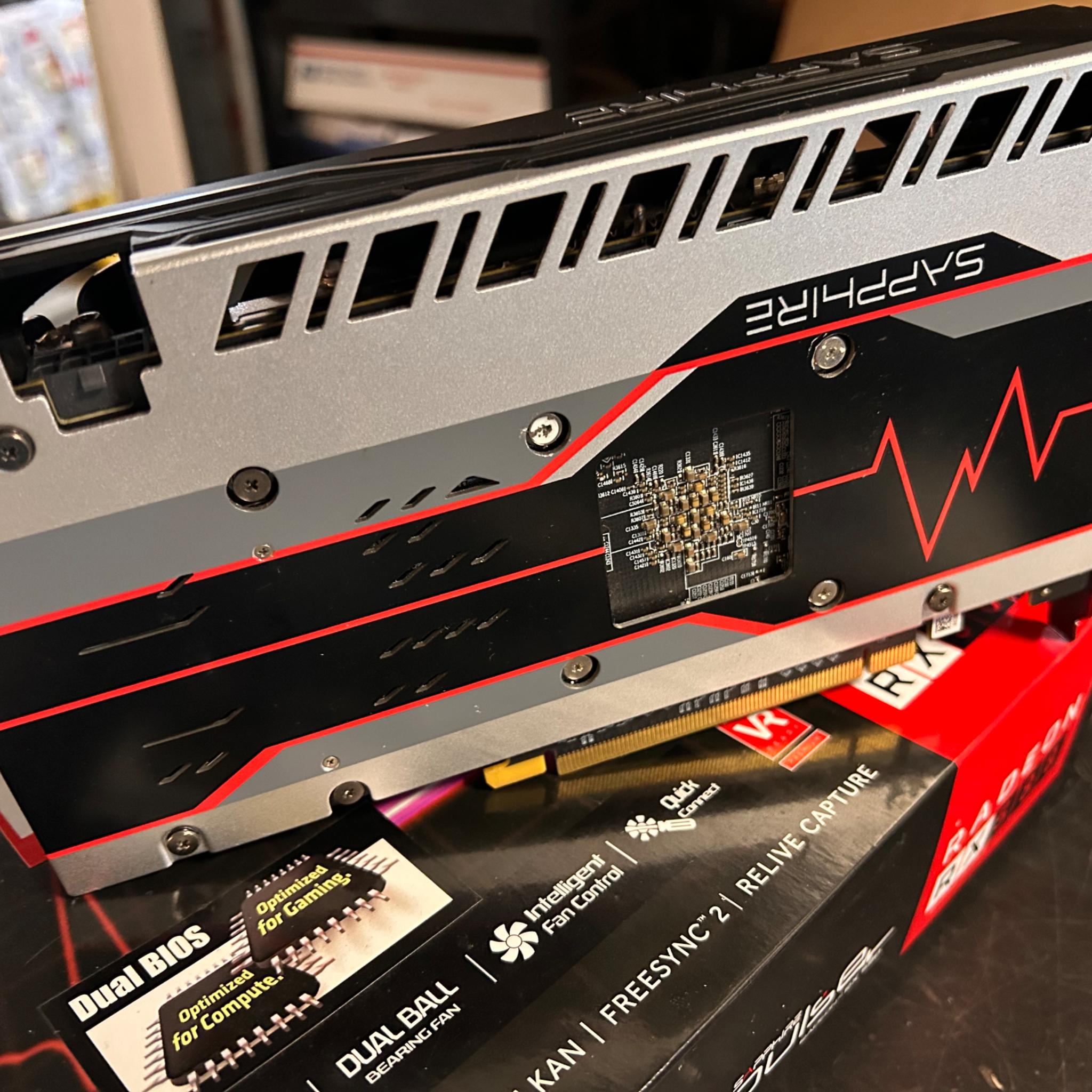 amd rx580 8gb sapphire pulse budget gaming pc GPU with box